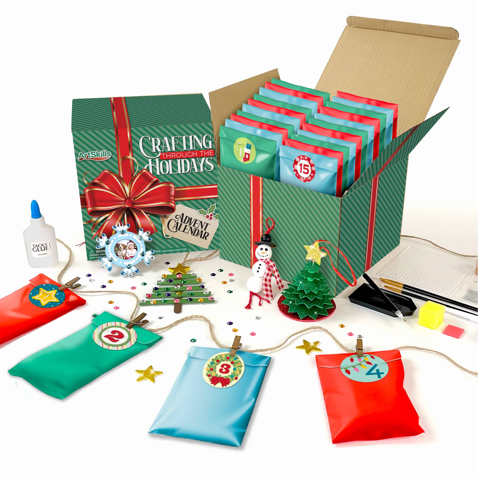 ArtSkills® Crafting Through the Holidays 25-Day Advent Calendar Set