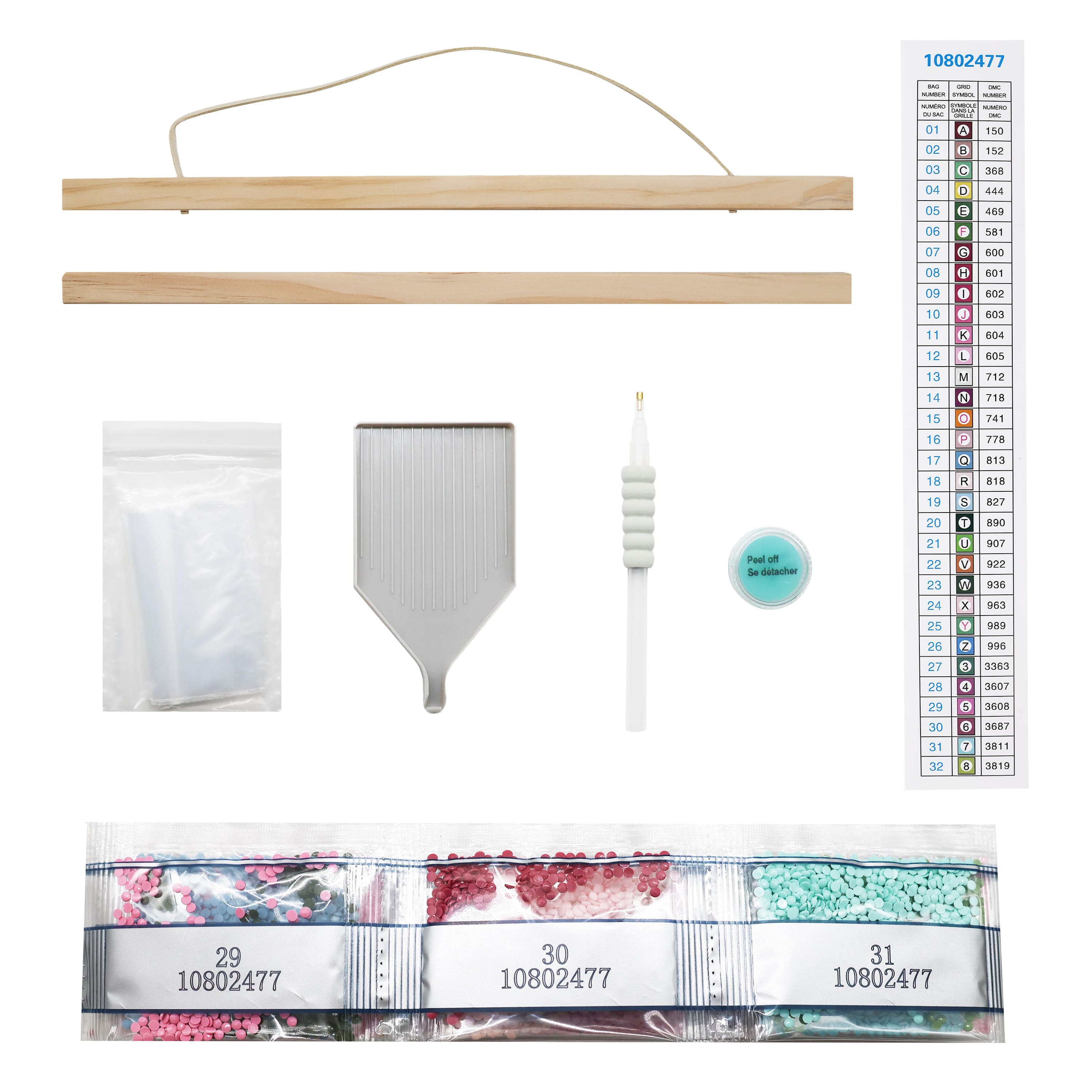 11" x 14" Pink Flowers Diamond Art Kit by Make Market®