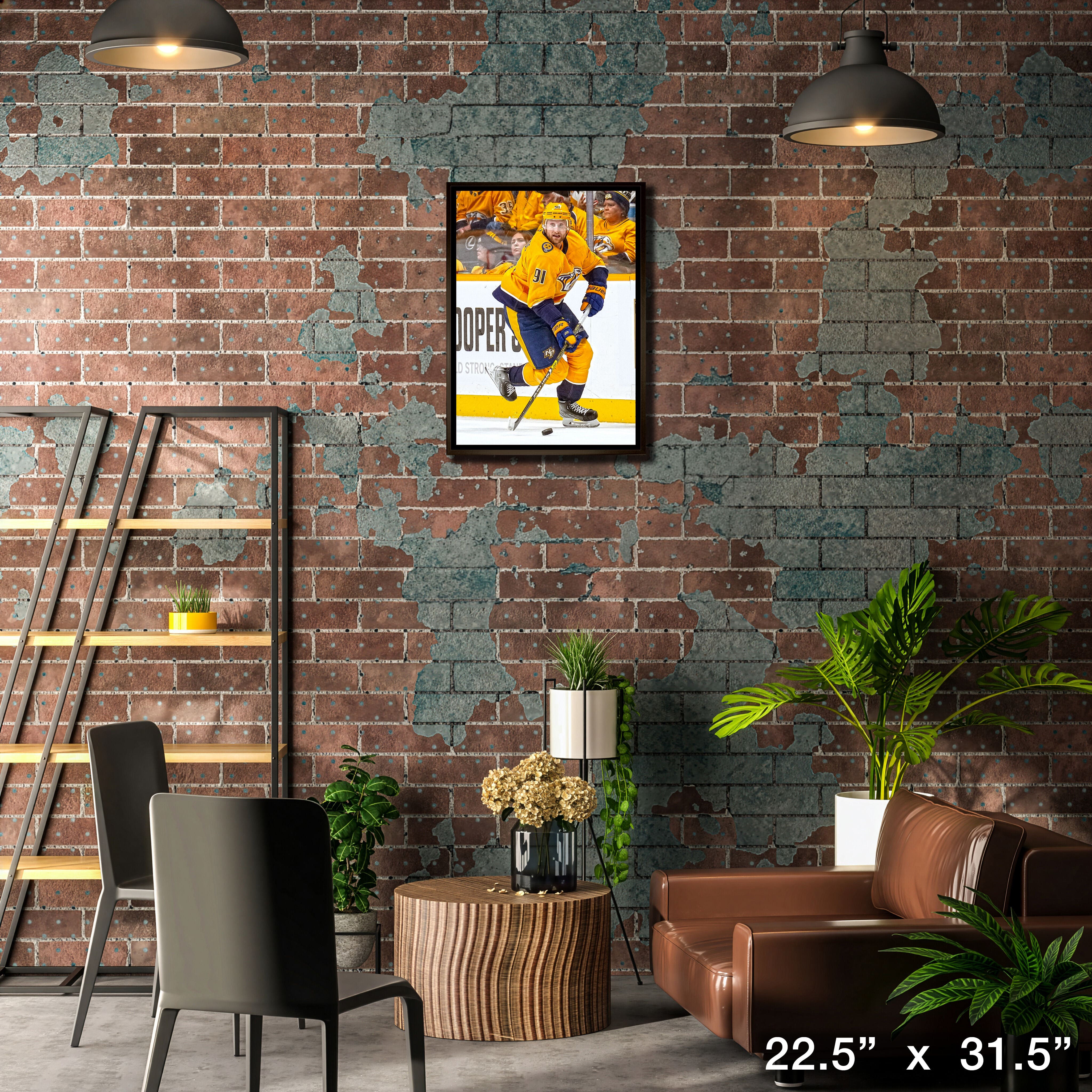 Steven Stamkos 20" x 29" Framed Canvas Nashville Predators 22.5" x 31.5"