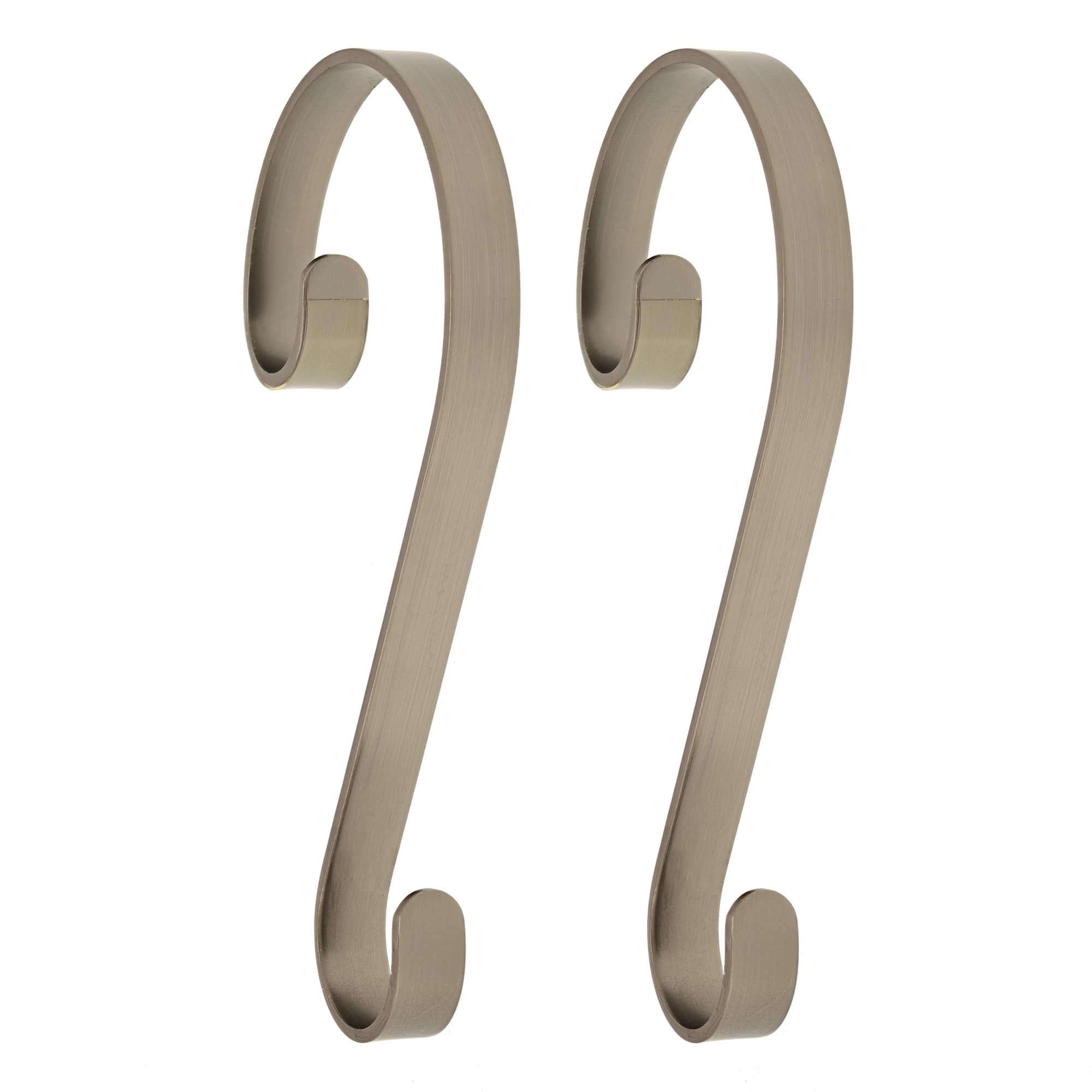 Haute Decor Stocking Scroll® Pewter Stocking Holders