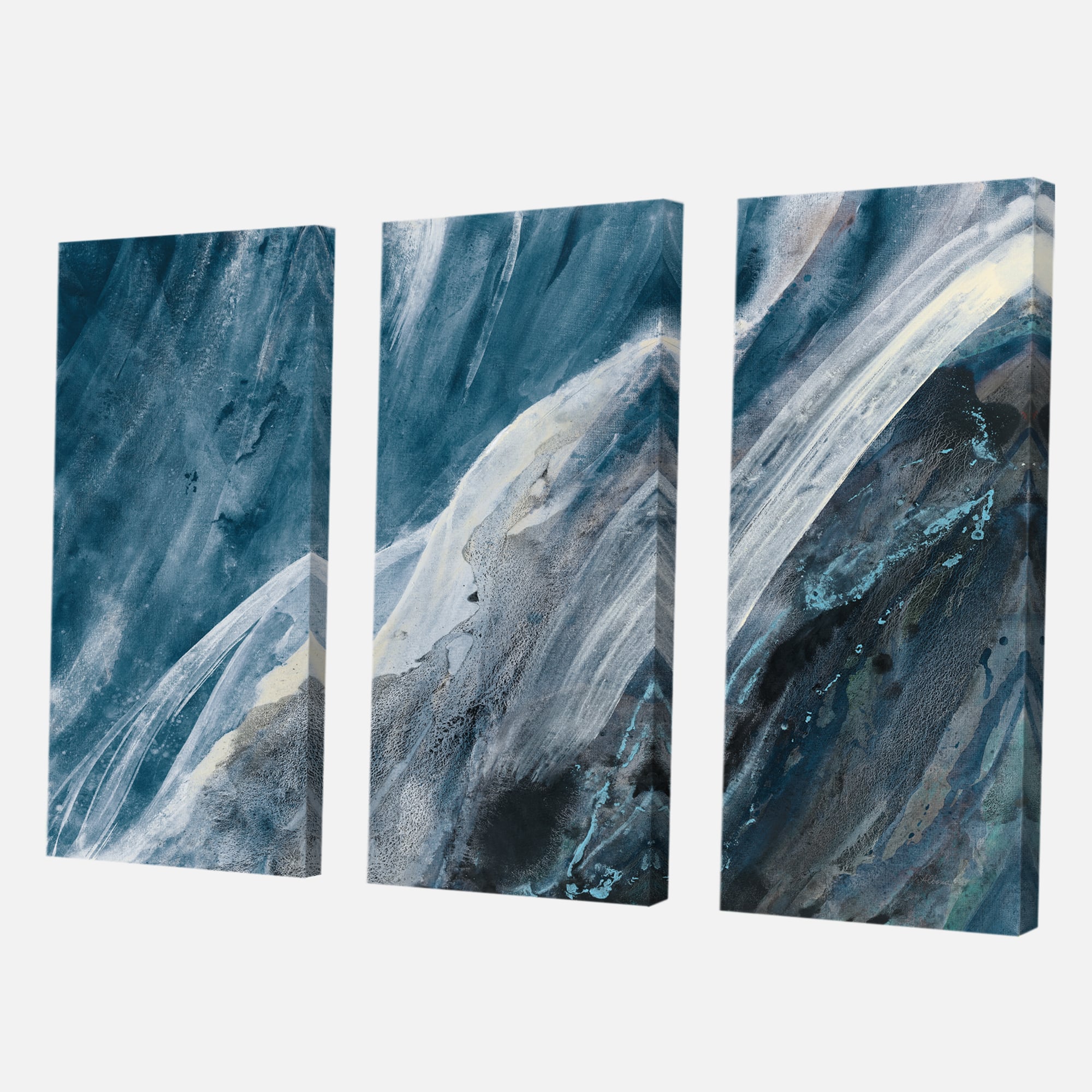 Designart - Splash Blue Indigo