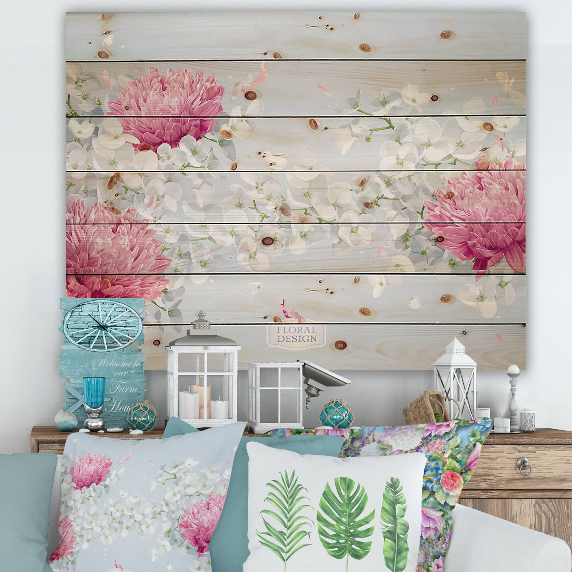 Designart - Chrysanthemums and Apple Blossom