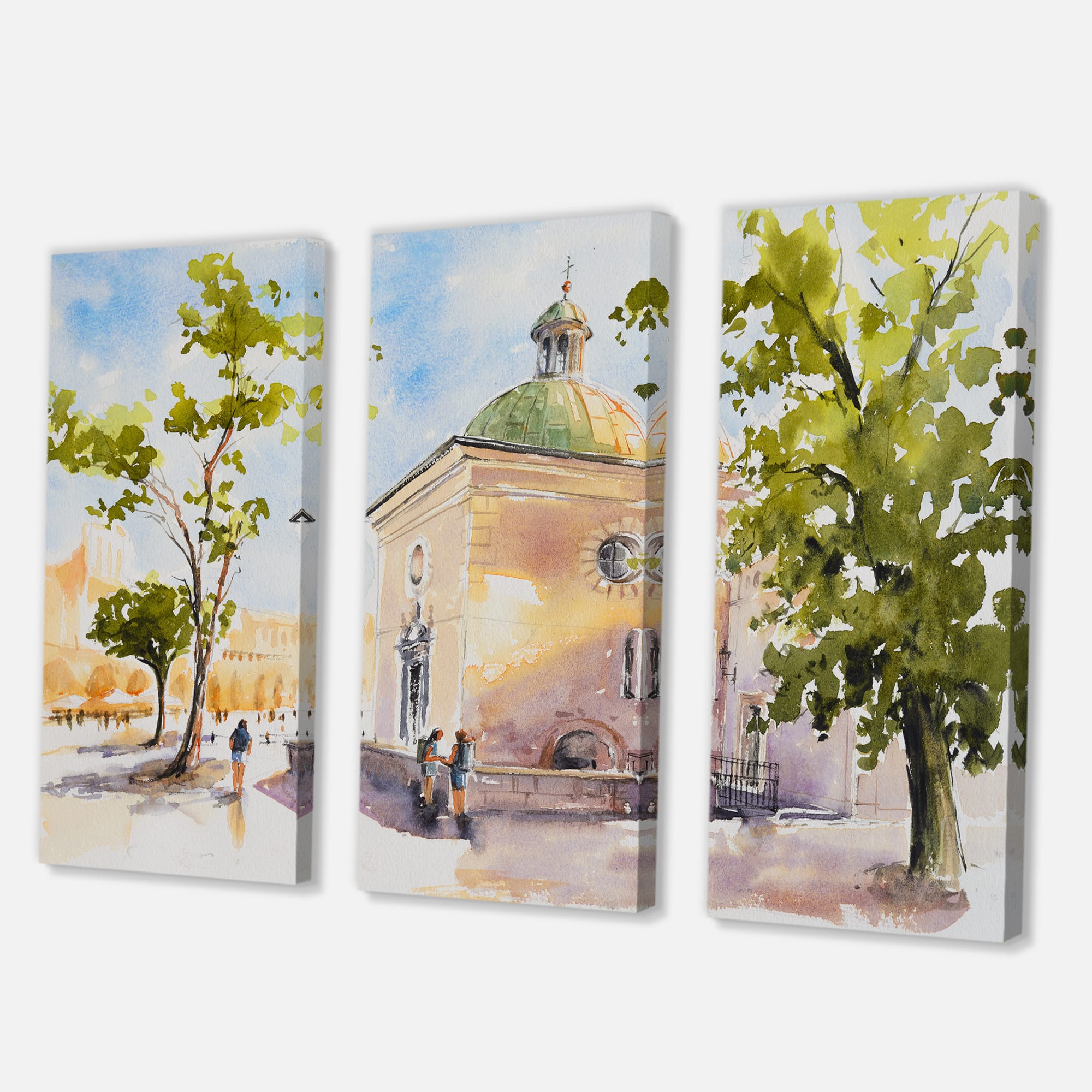 Designart - Rustic Church In The Village