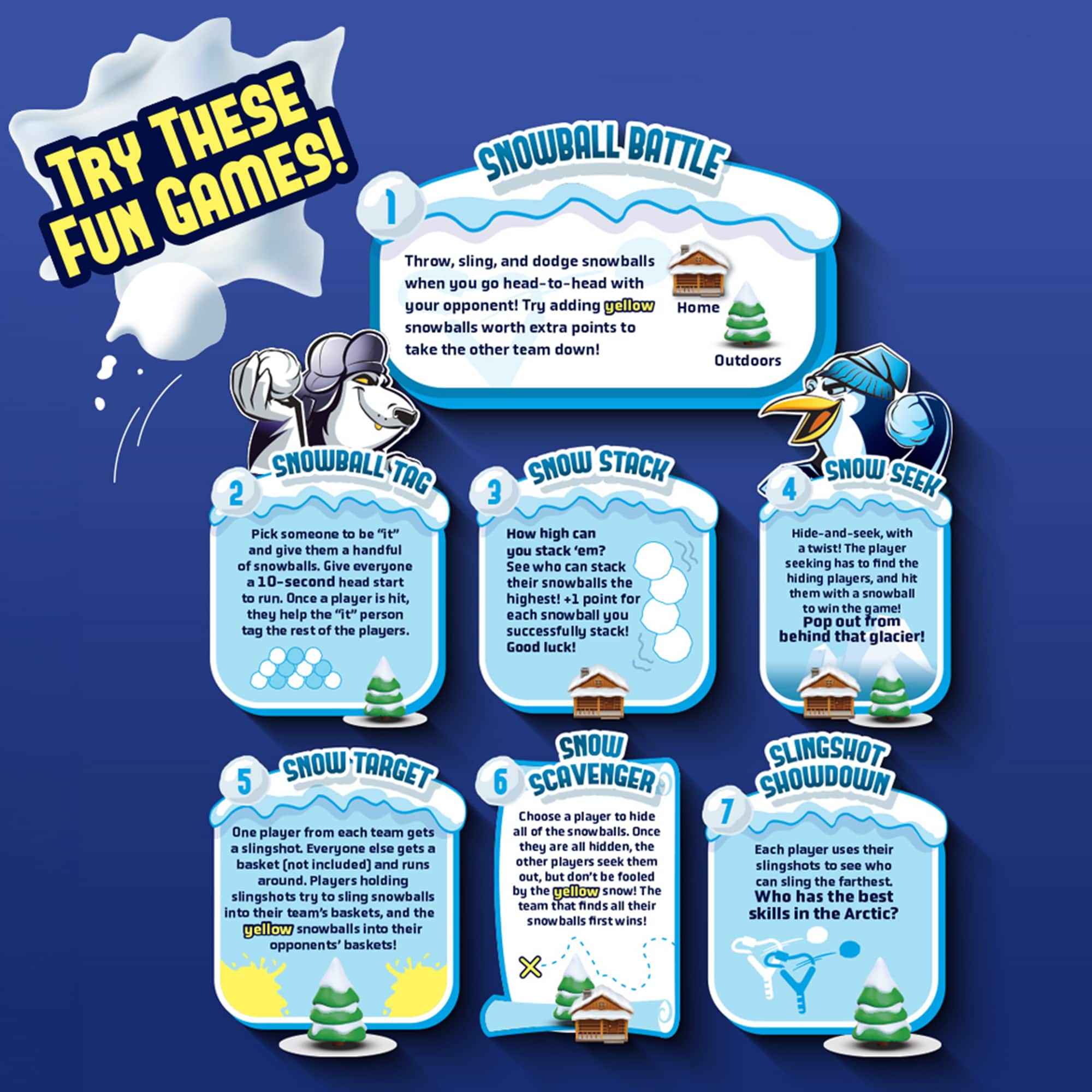 ArtSkills® Snowball Battle Indoor Snowball Fight Set