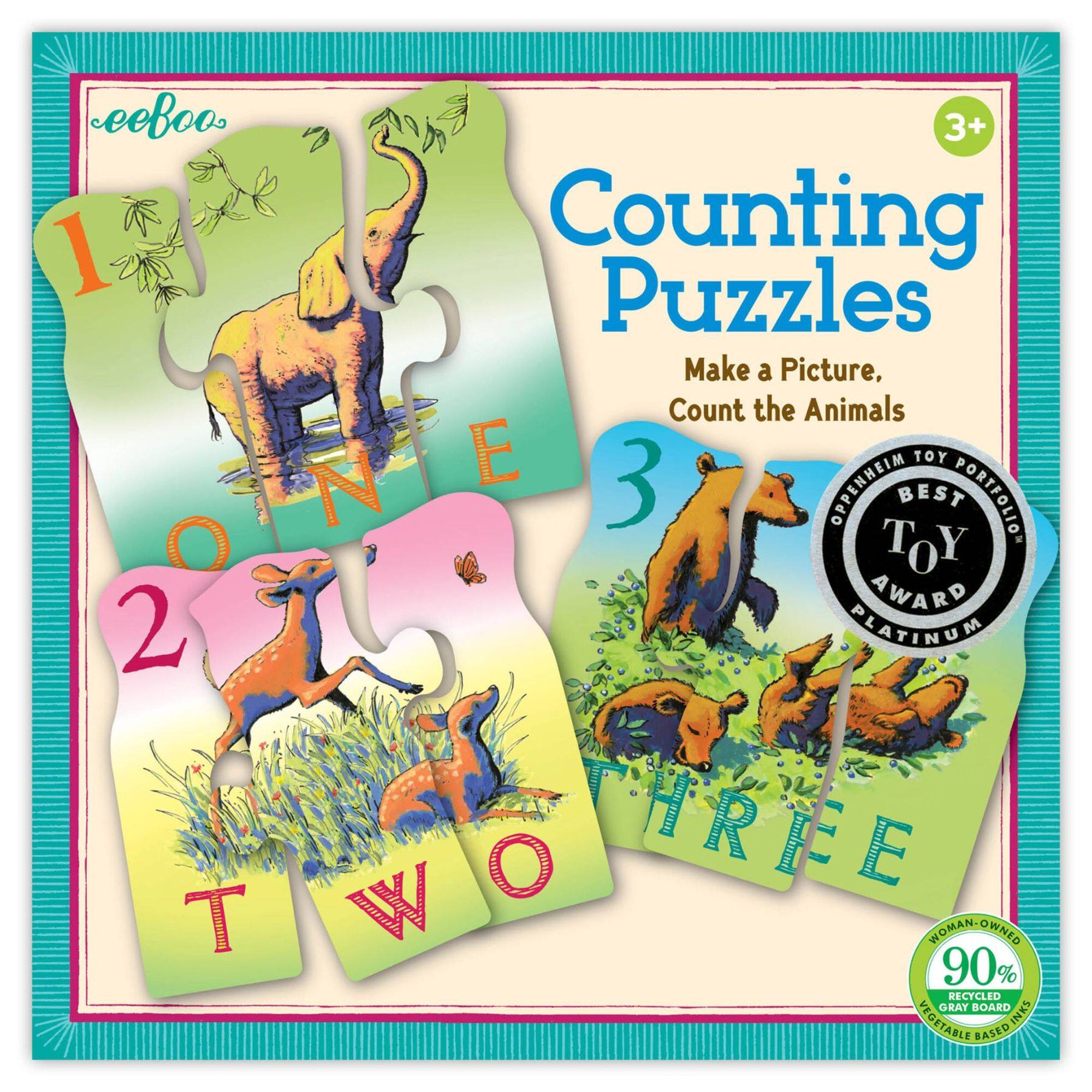 eeBoo Animal Counting Puzzle Set