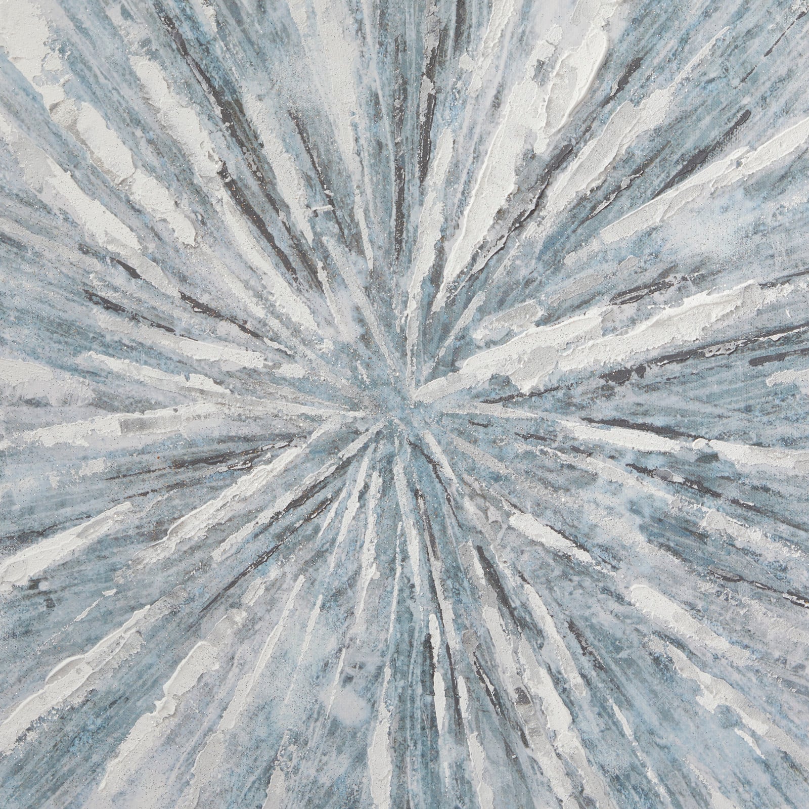 White Wood Glam Framed Abstract Wall Art 39" x 39" x 2"