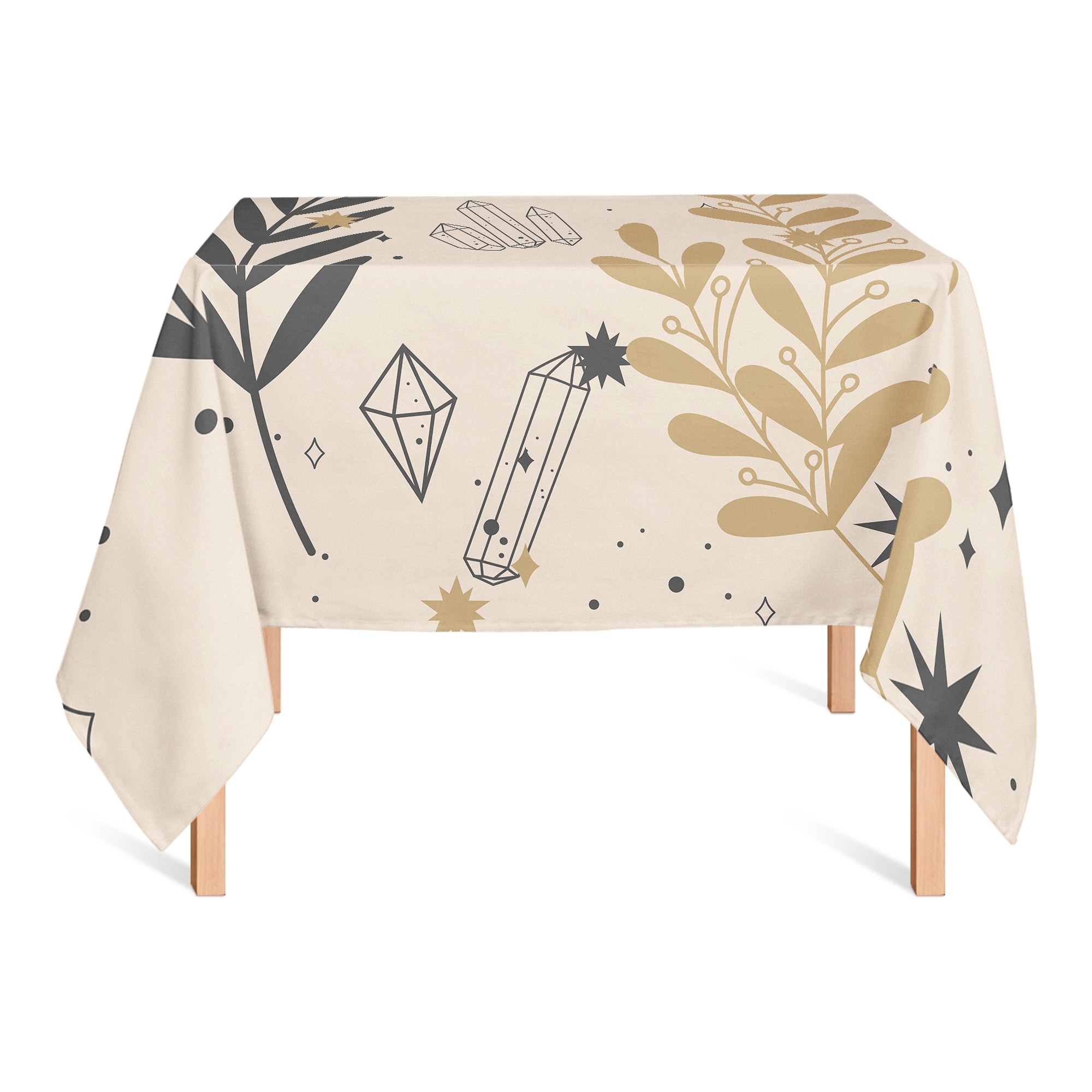 Leaf Crystals 6 58" x 58" Tablecloth