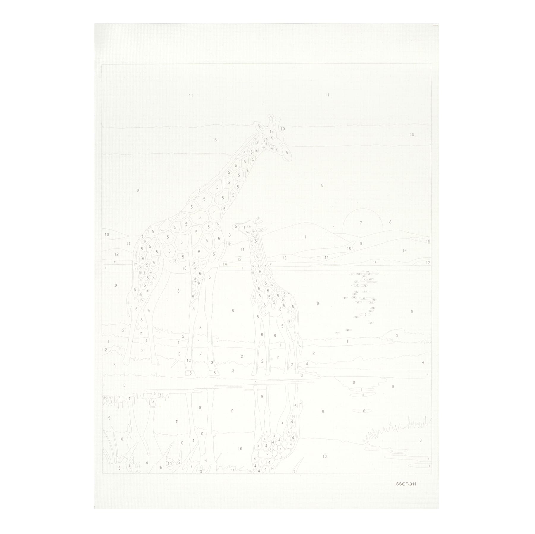 8" x 10" Giraffes Paint-by-Number by Artist's Loft®