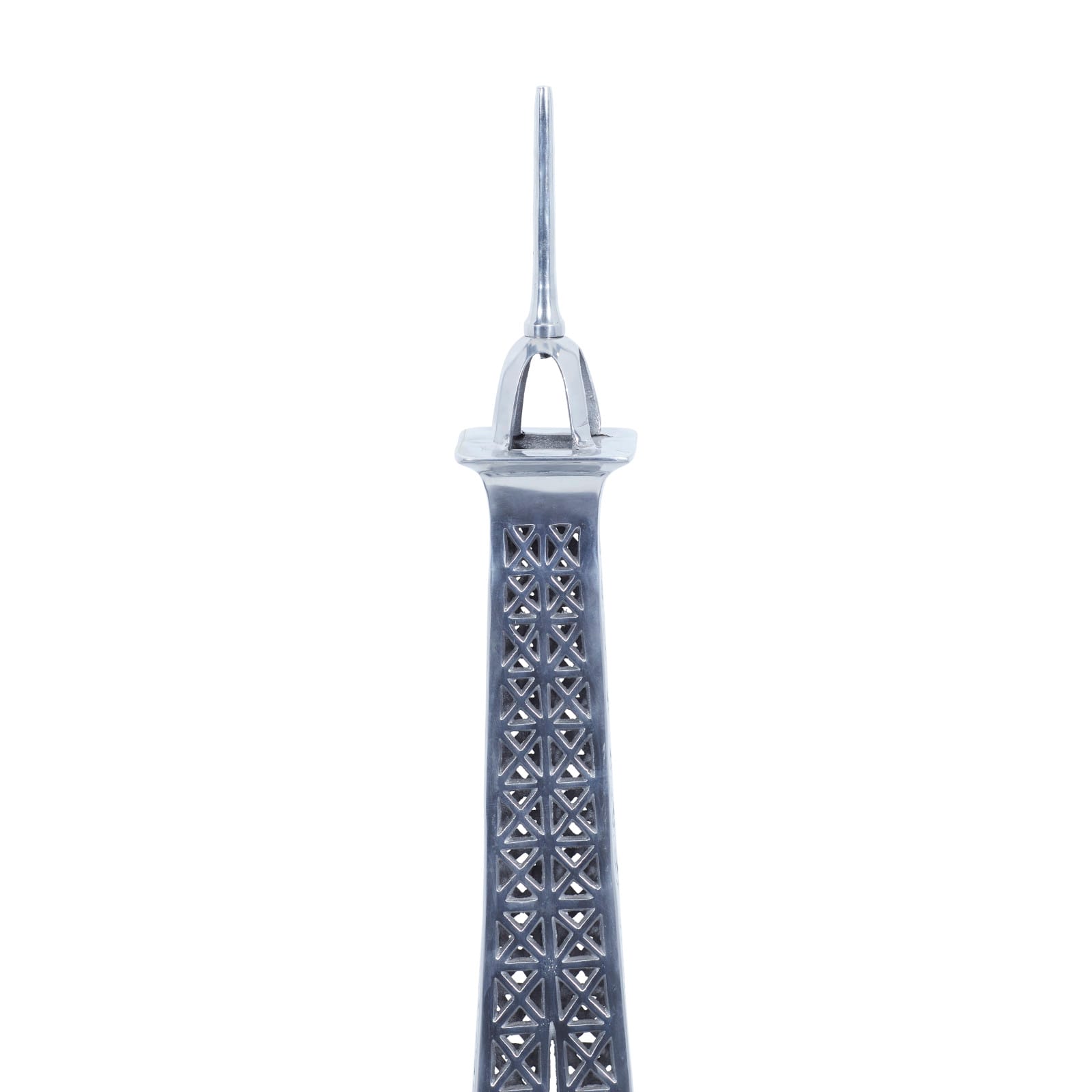 42" Silver Aluminum Eiffel Tower Sculpture