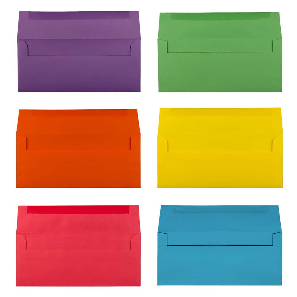 JAM Paper 9.5" x 4.125" Assorted Business Premium Envelopes, 150ct.