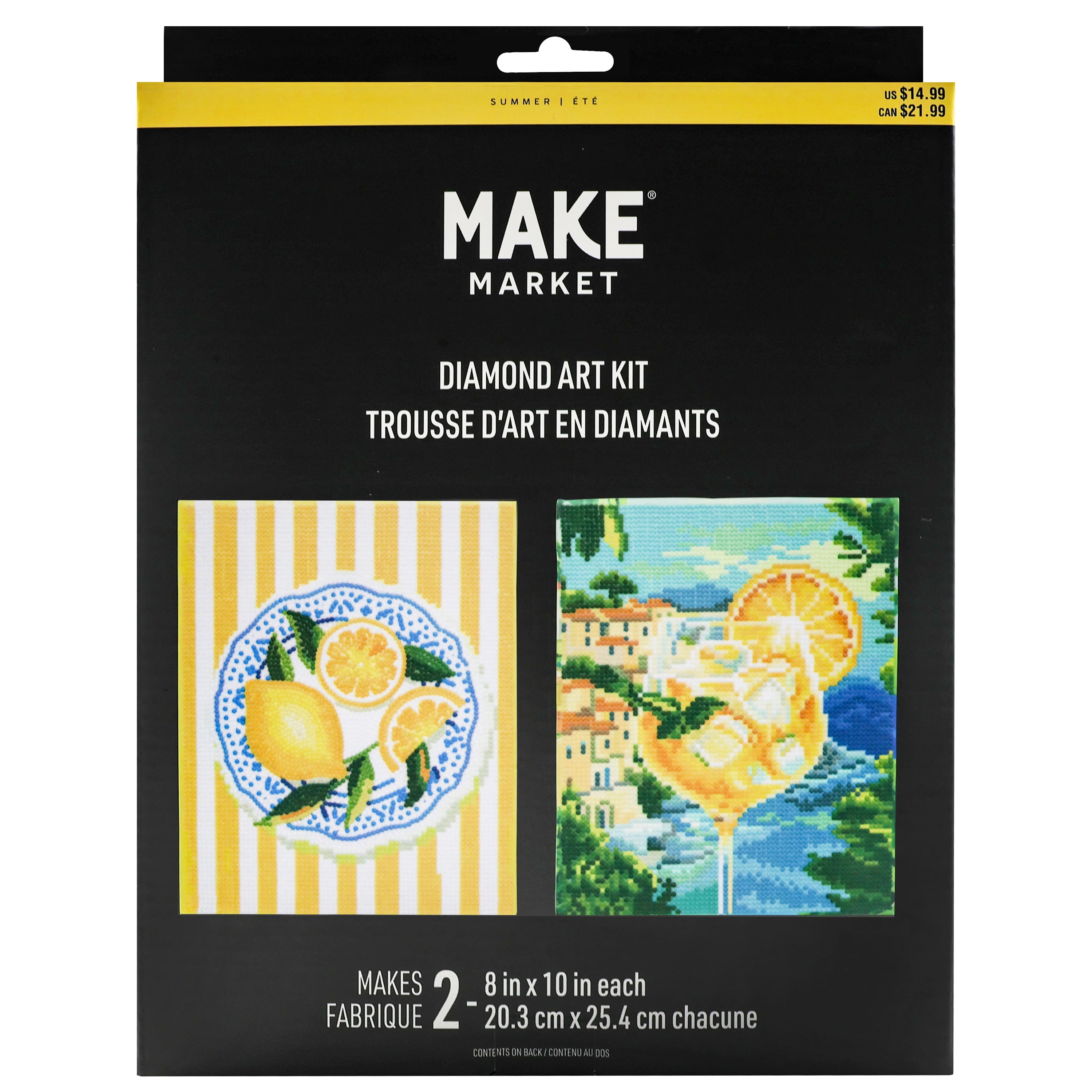 8" x 10" Lemon Spritz Diamond Art Kit by Make Market®