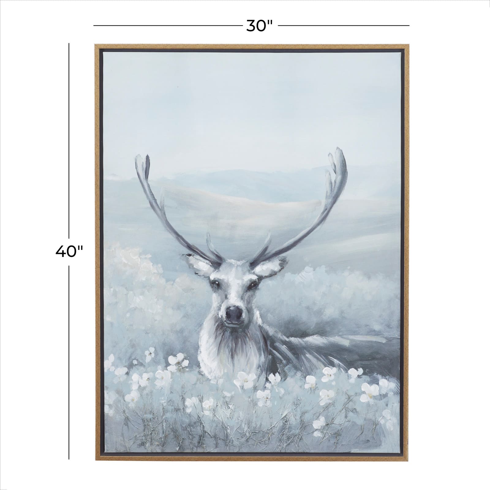 Gray Polystone Modern Farmhouse Framed Wall Art