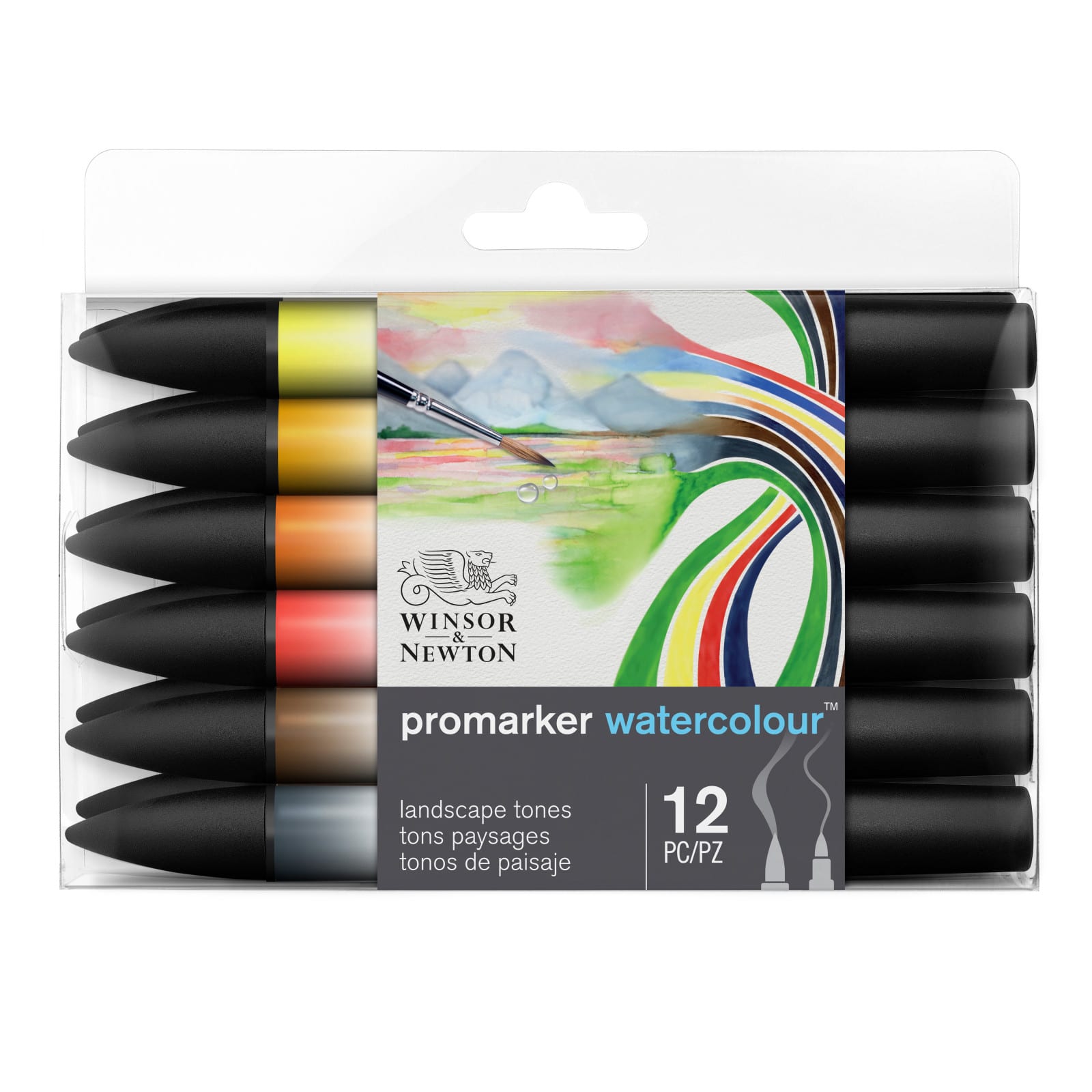 Winsor & Newton® ProMarker™ Landscape Tones 12 Watercolor Marker Set