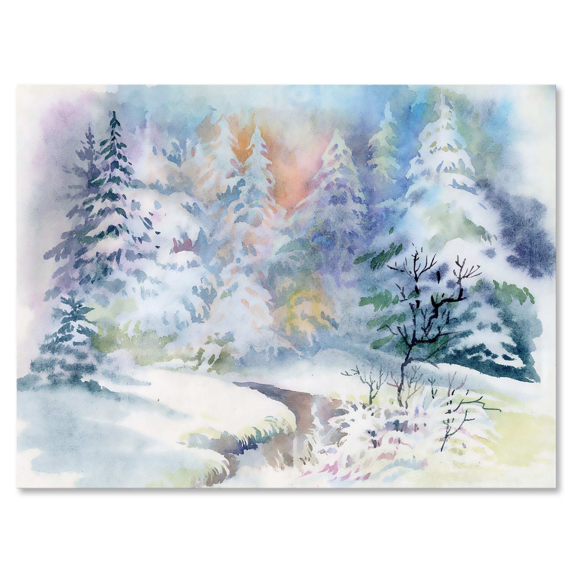 Designart - Three Tulips Pink and red - Traditional Canvas Wall Art Print