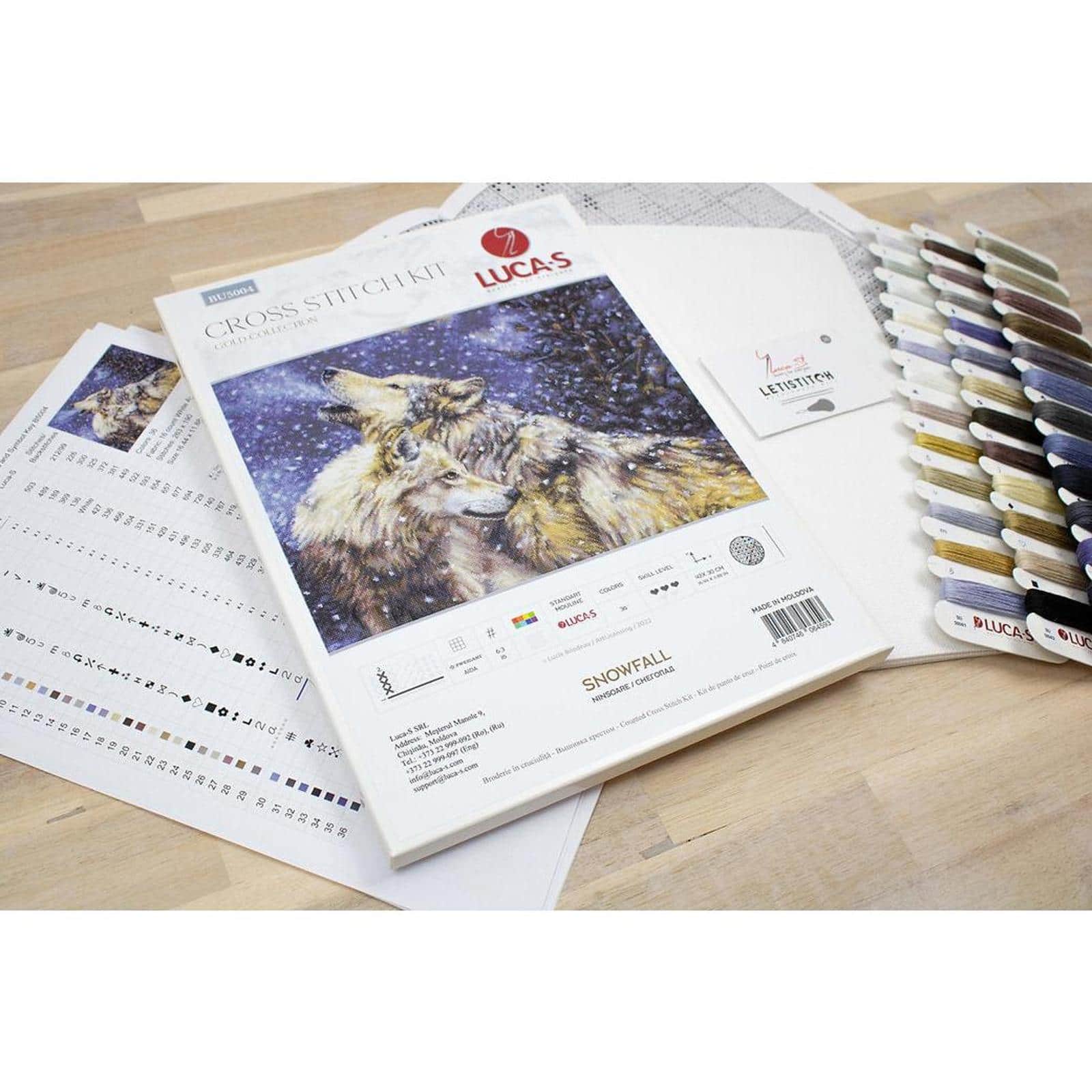 Luca-S Snowfall Counted Cross Stitch Kit