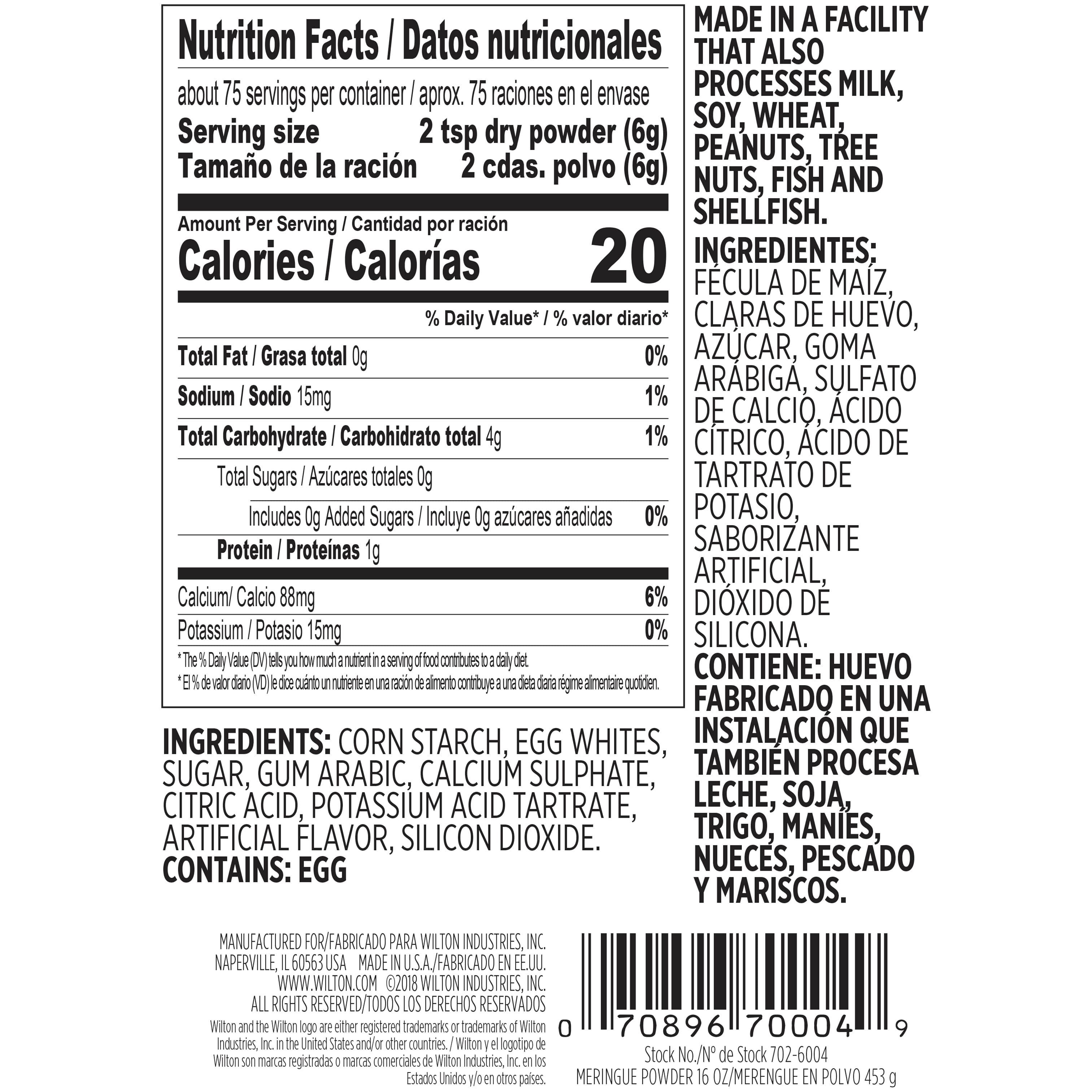 Wilton® 16oz. Meringue Powder Egg Substitute