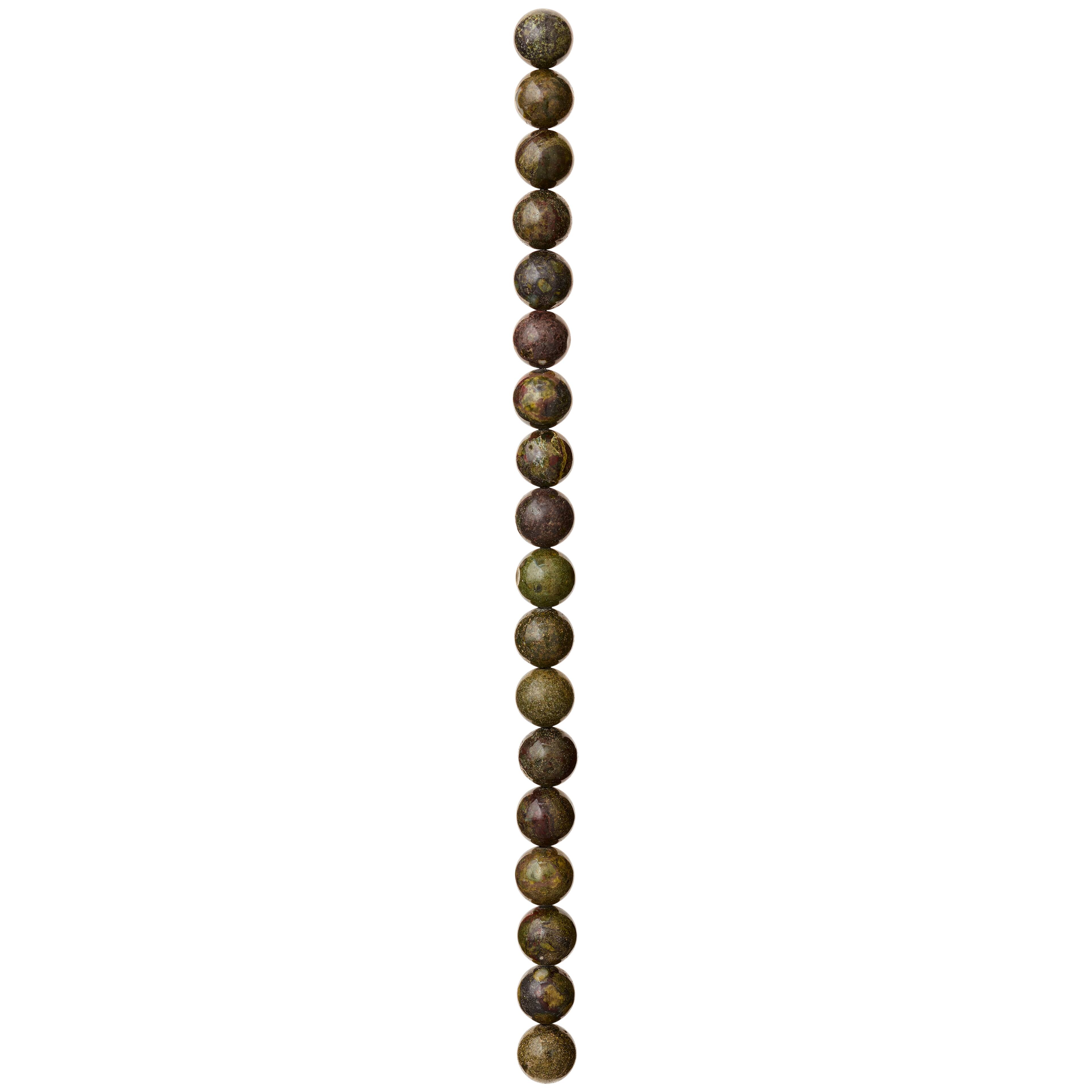 12 Pack: Dragon Blood Round Beads by Bead Landing™, 10mm