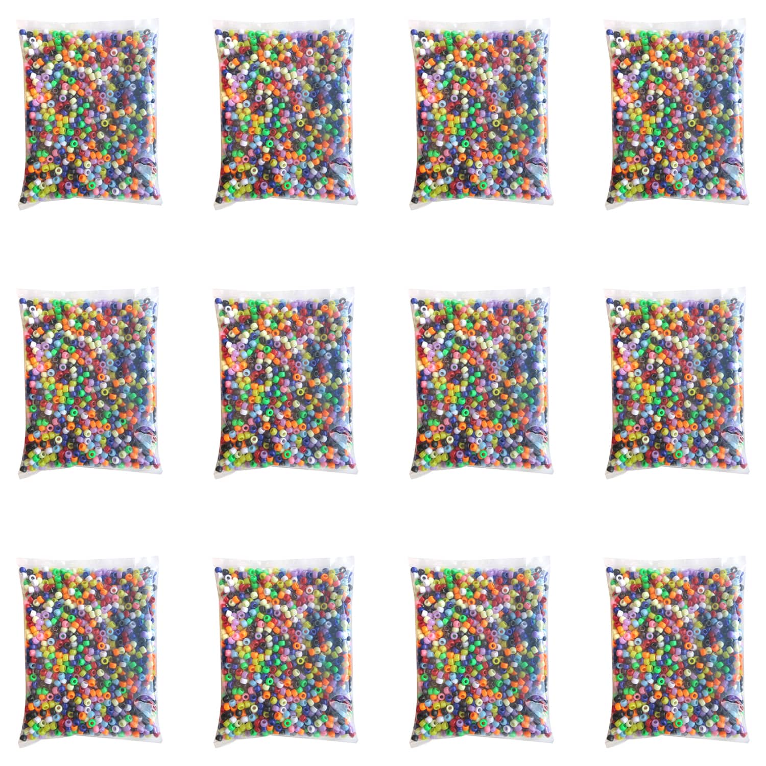 Buy in Bulk - 12 Pack: 1lb. Multicolor Pony Beads by Creatology