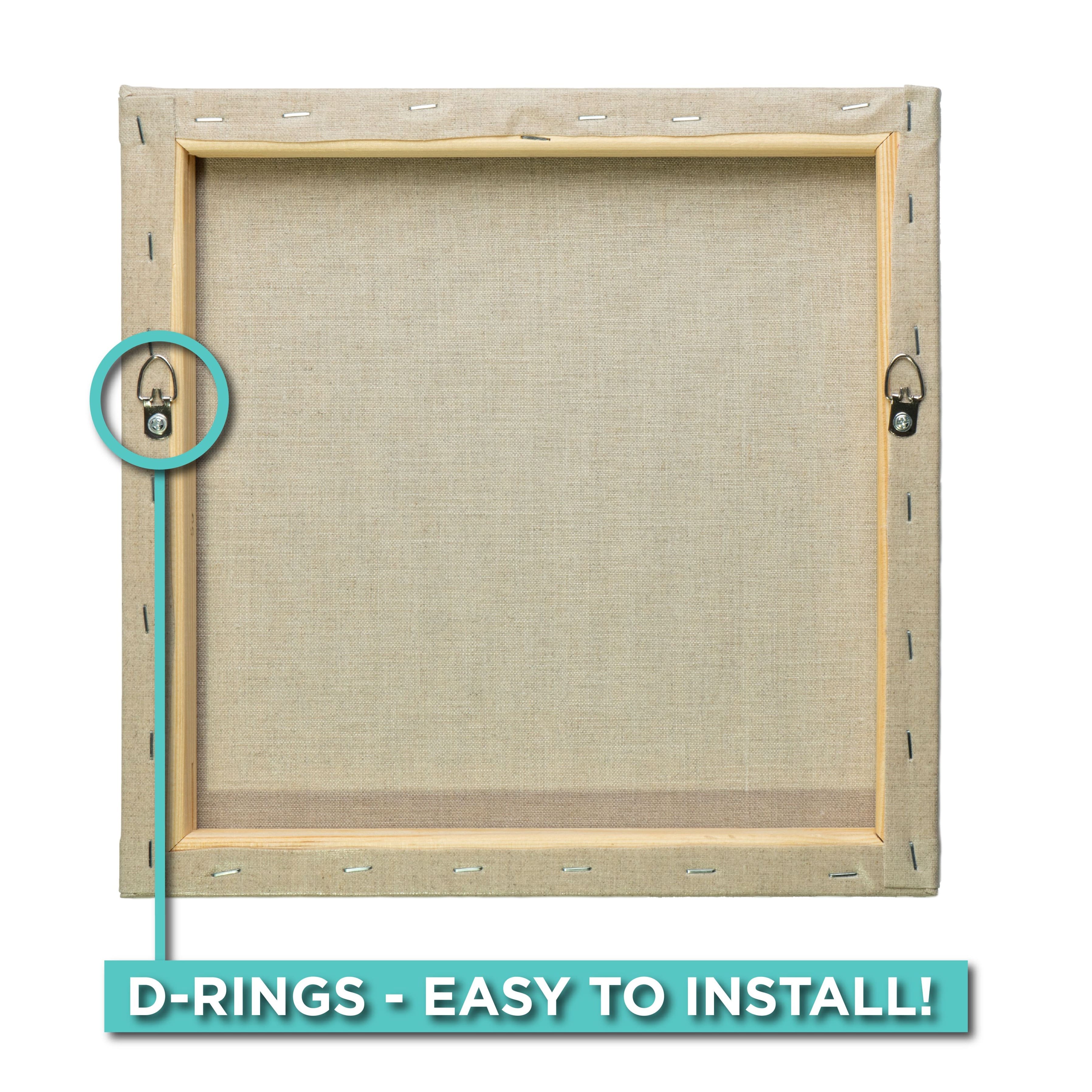 Wexel Art 10" x 10" Beige Linen Clear Gesso Primed Stretched Canvas