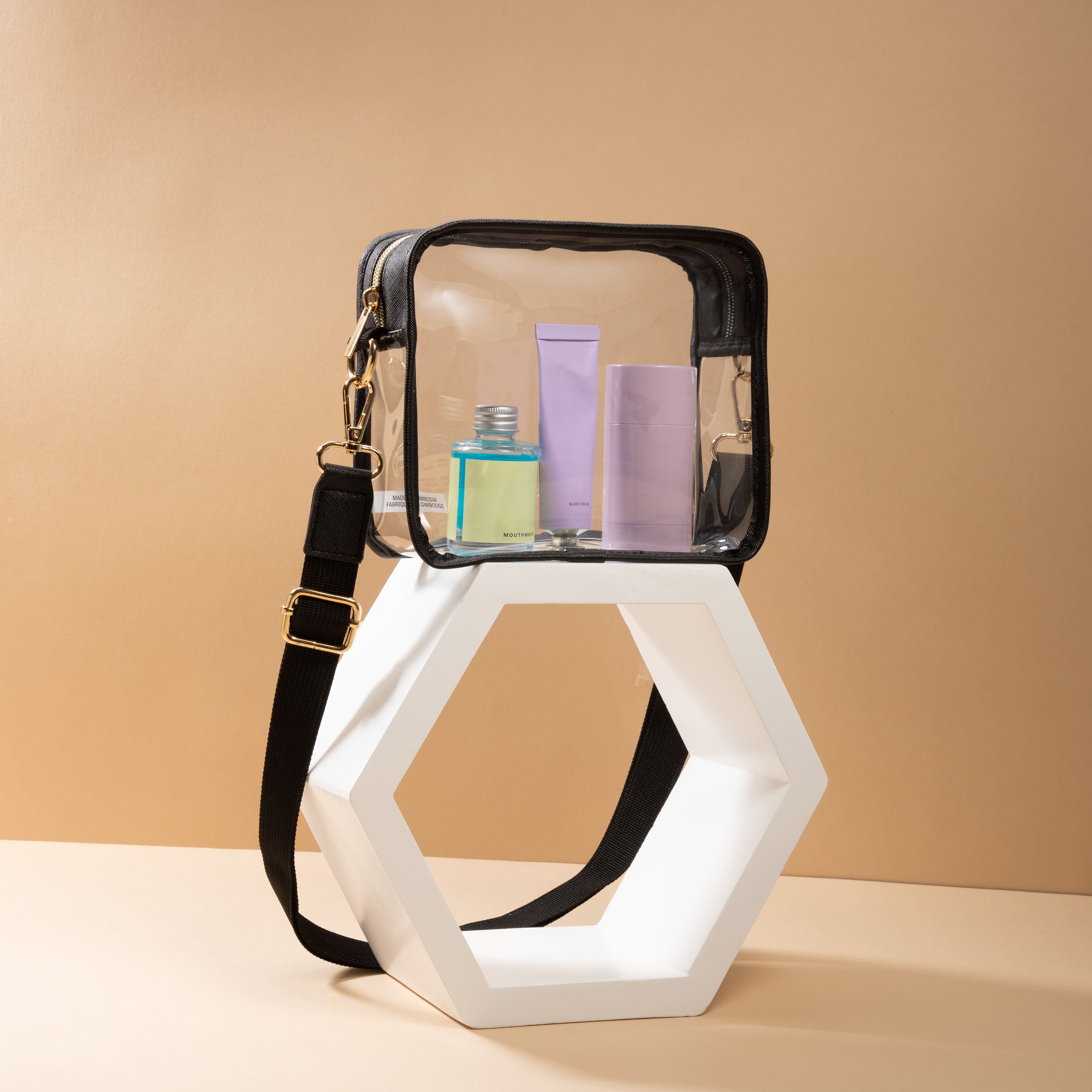 7" x 6" Clear Vinyl Cross Body Bag by Make Market