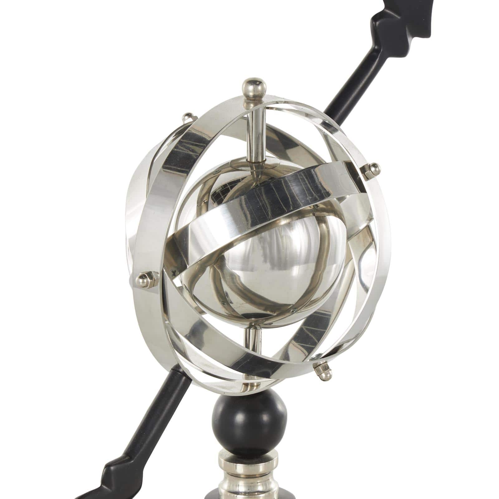 Black Stainless Steel Metal Armillary Globe