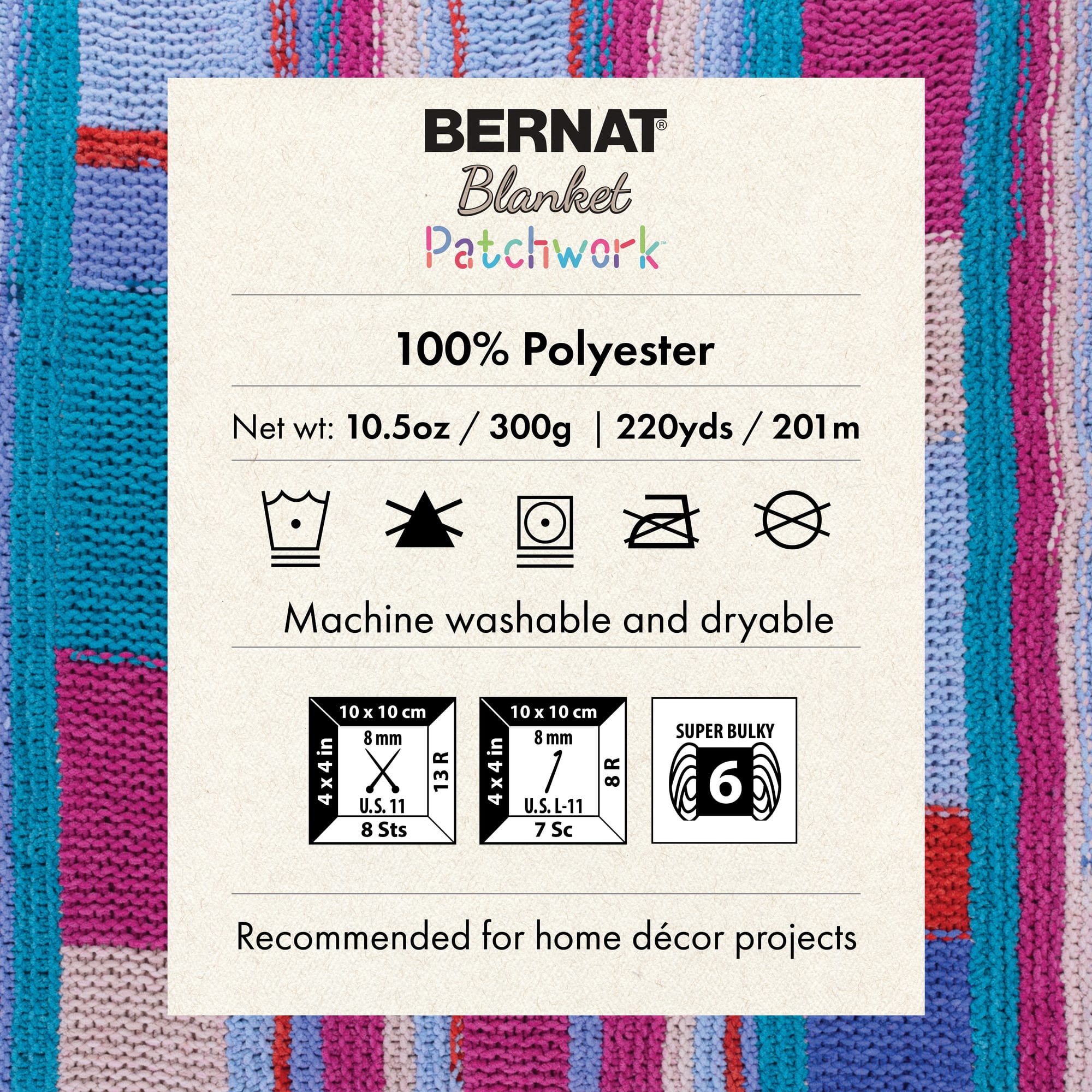 2 Pack Bernat® Blanket Patchwork™ Yarn