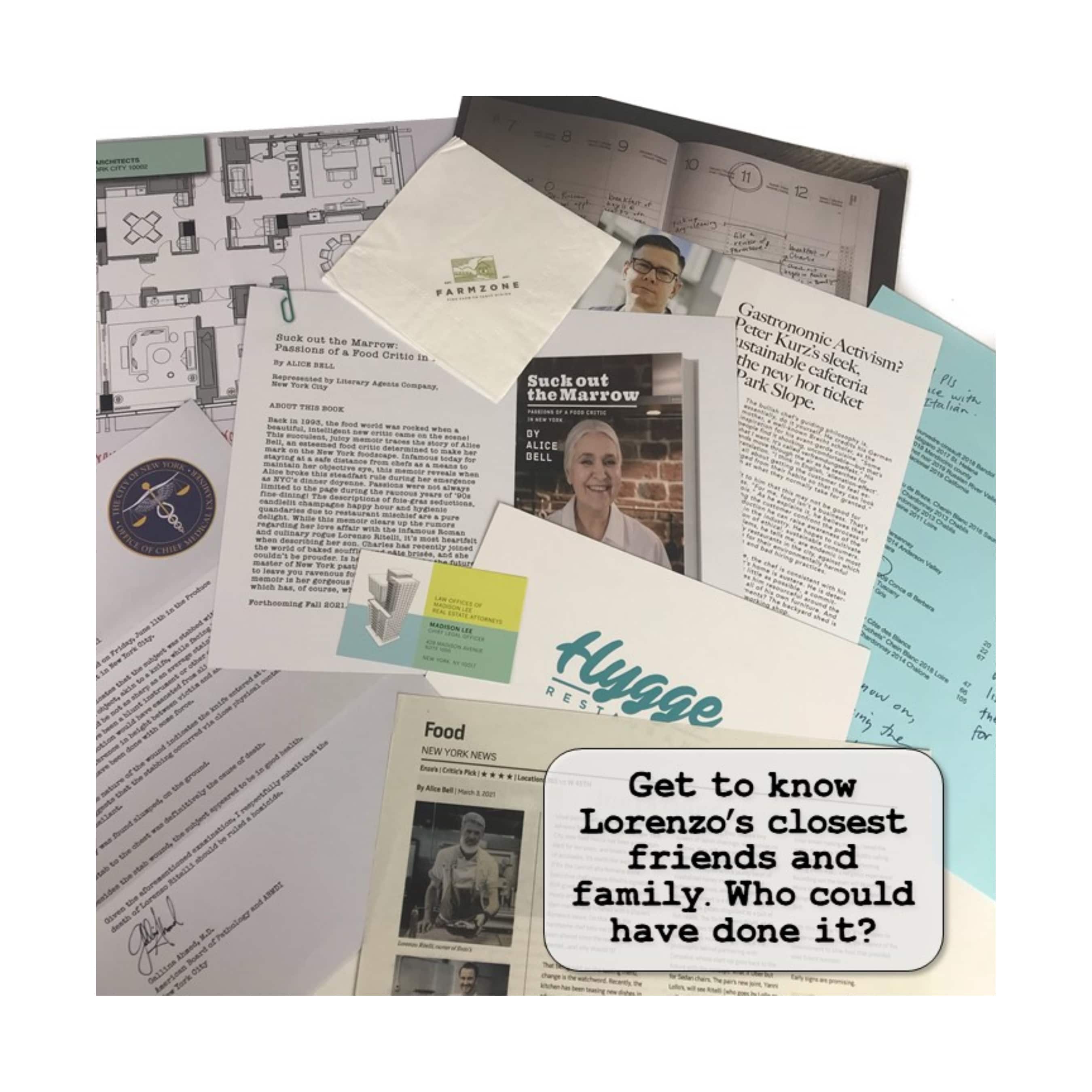 Murder Mystery Party Case Files: Death By Chef's Knife