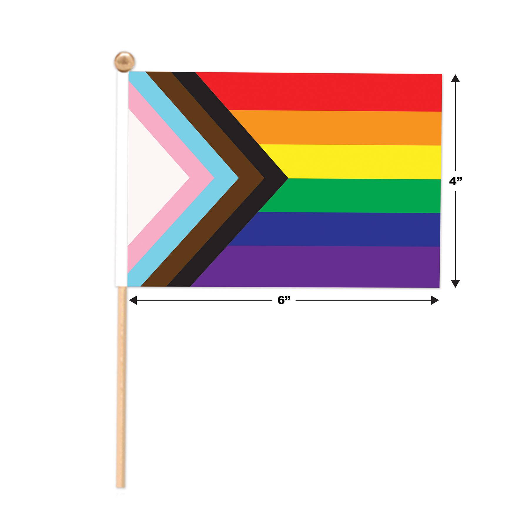 Beistle 4" x 6" Fabric Pride Flags, 12ct.