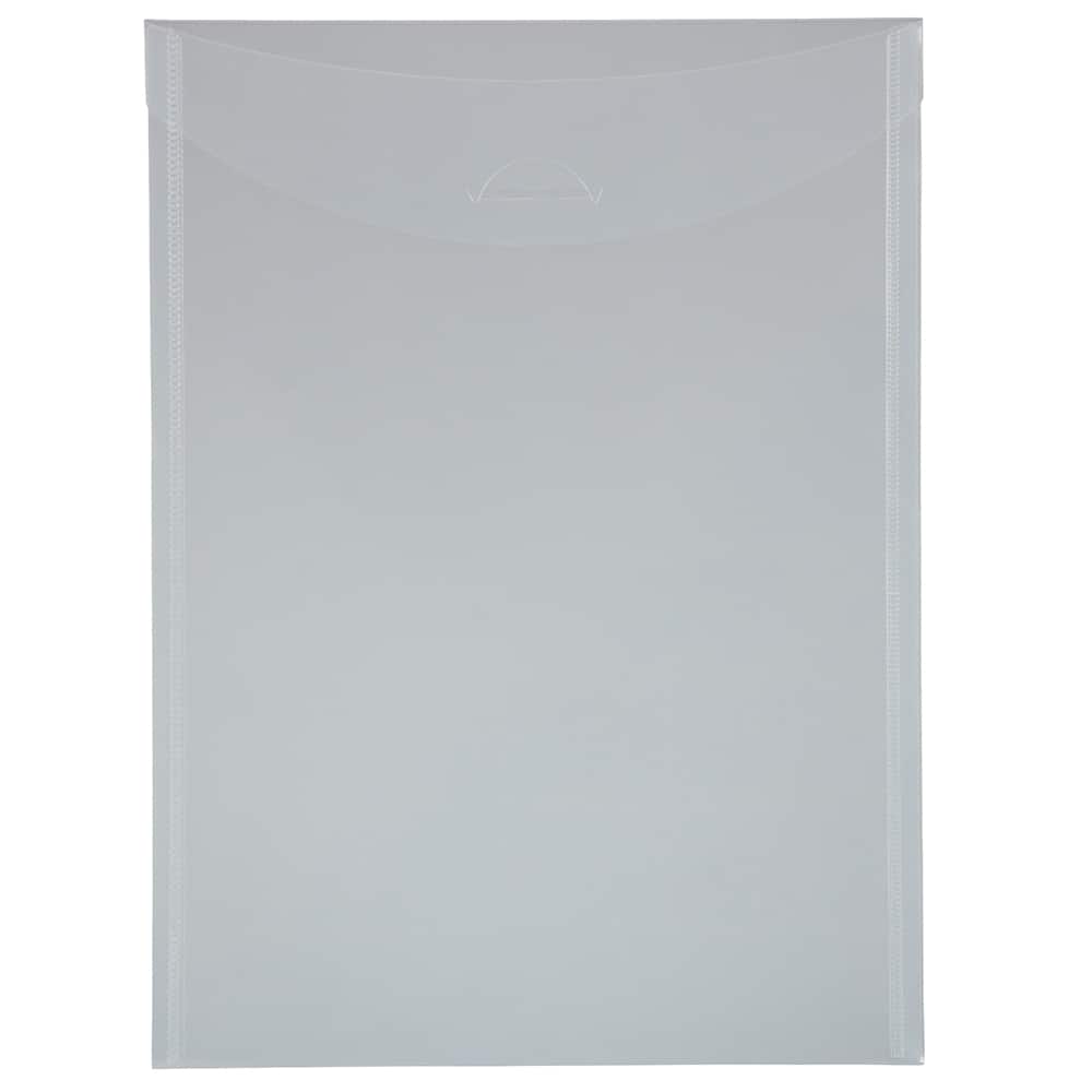 JAM PAPER Plastic Tuck Flap Letter Open End Envelopes