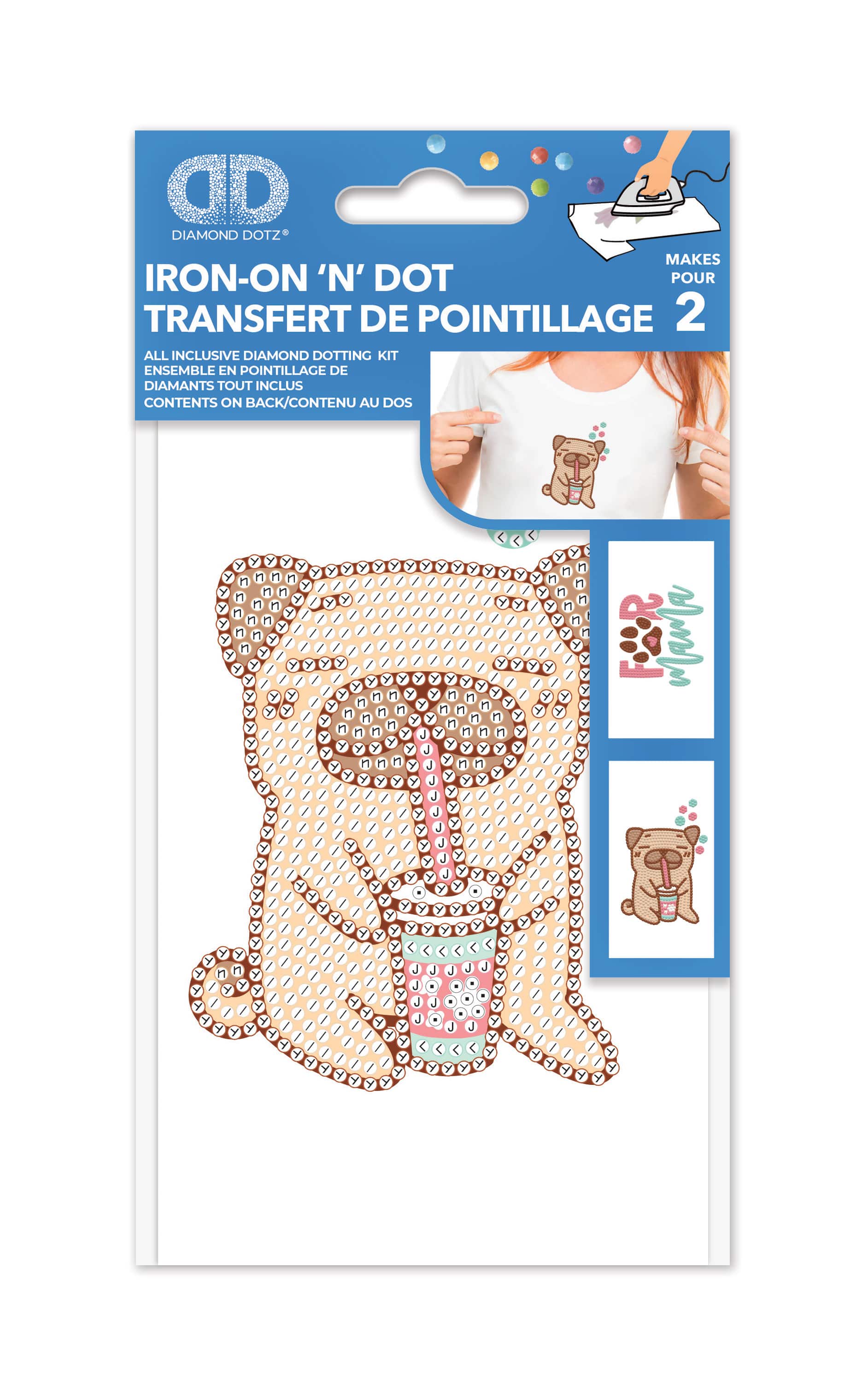 Diamond Dotz® Dog & Fur Mama Iron-On 'n' Dot Kit