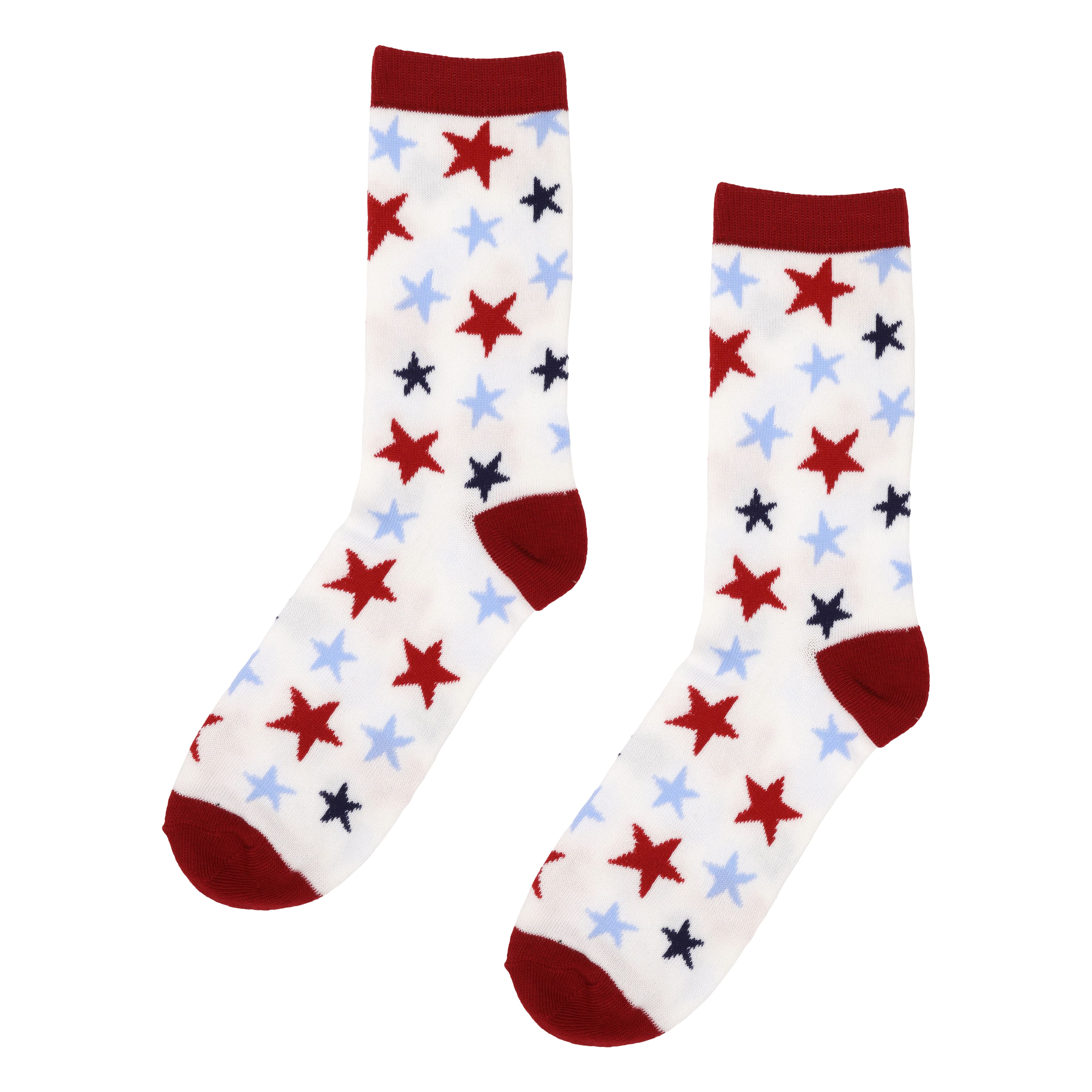 Red, White & Blue Star Crew Socks by Celebrate It™