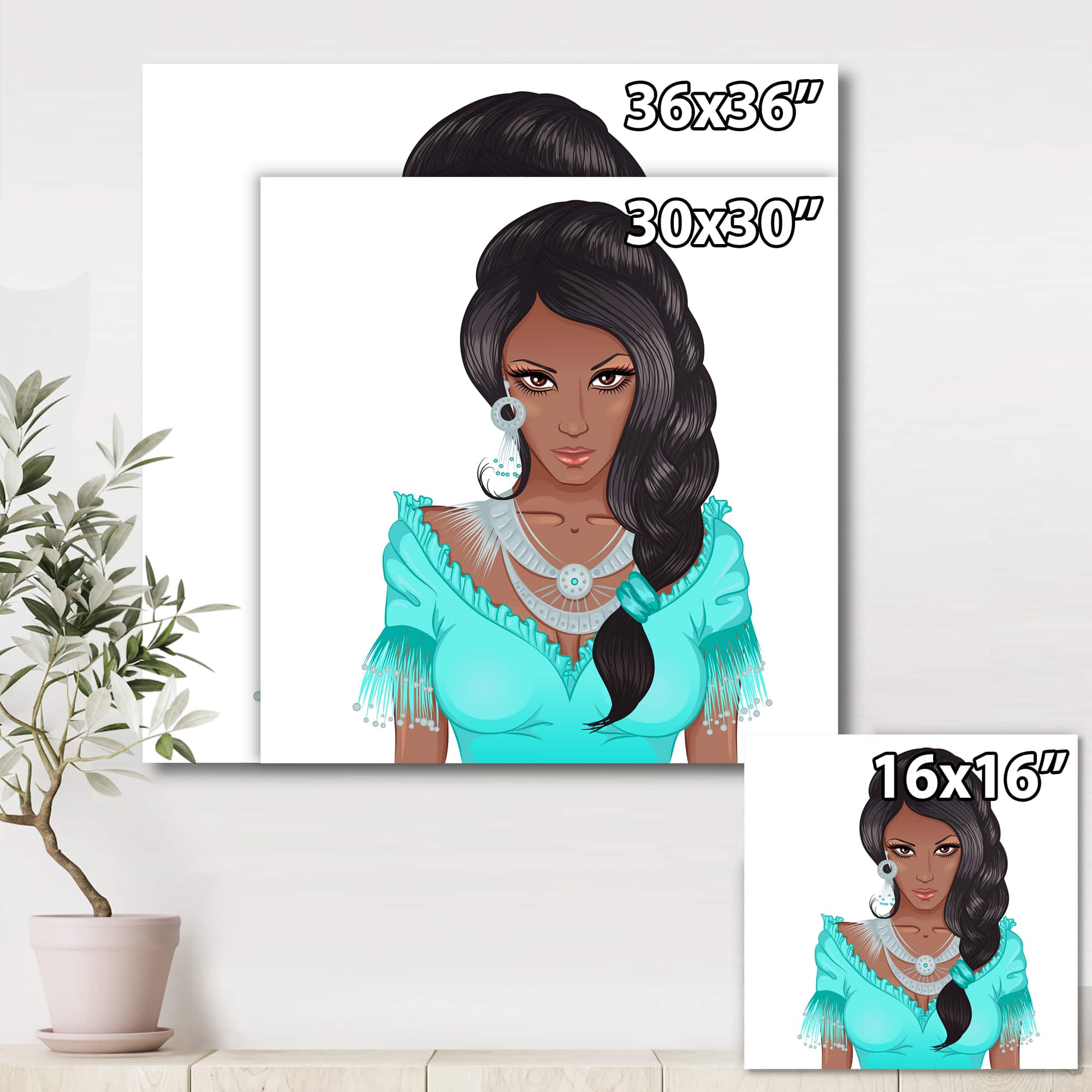 Designart - Portrait Of African American Woman XVI