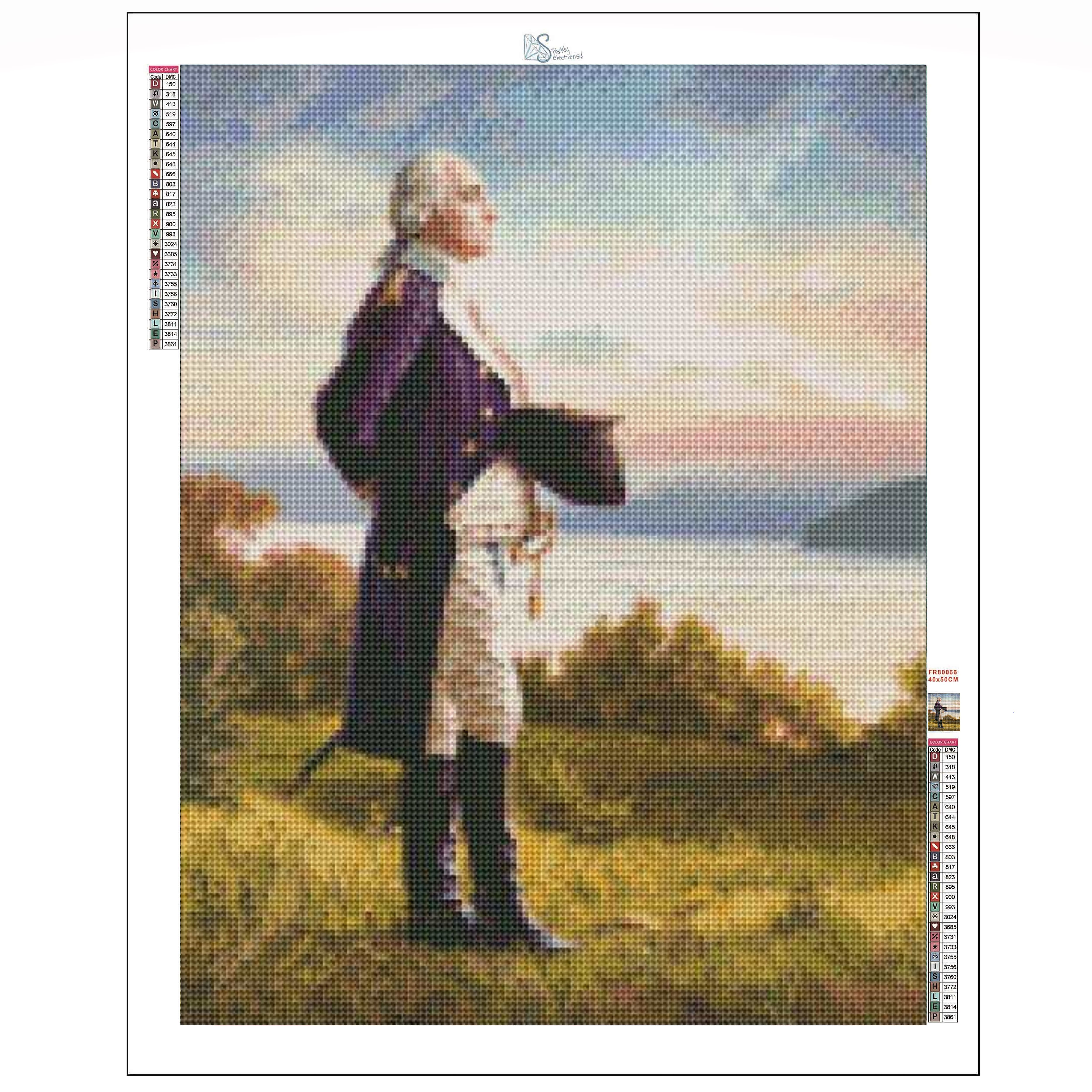 Sparkly Selections For Love of Country 40cm x 50cm Diamond Painting Kit, Square Diamonds