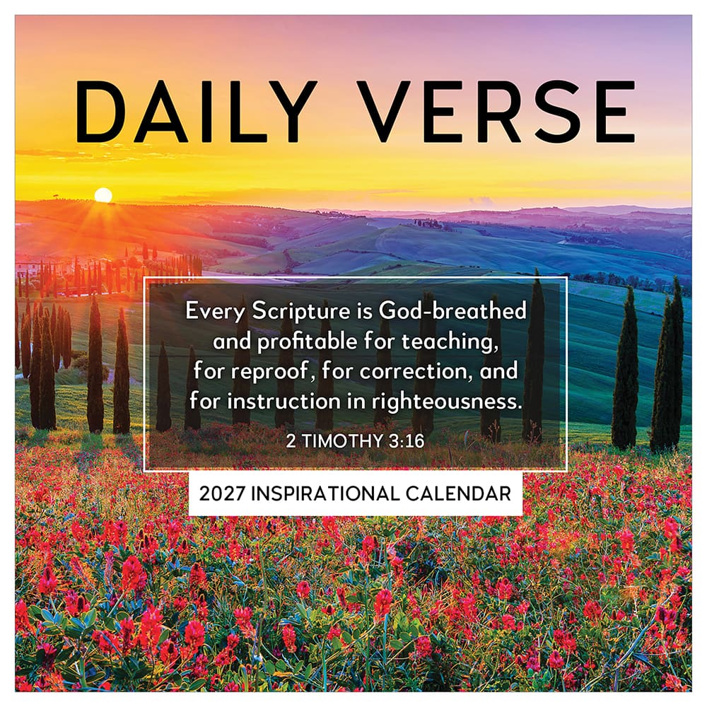 2027 Daily Verse Daily Desktop Calendar