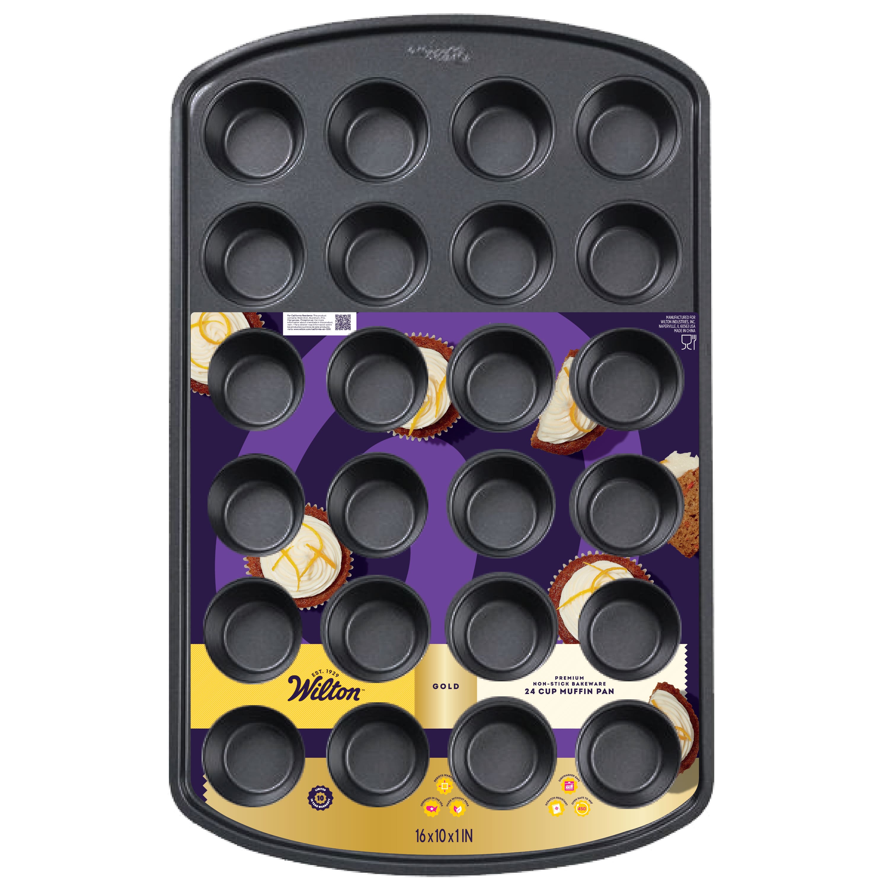Wilton® Gold Non-Stick Bakeware 24 Cup Mini Muffin Pan