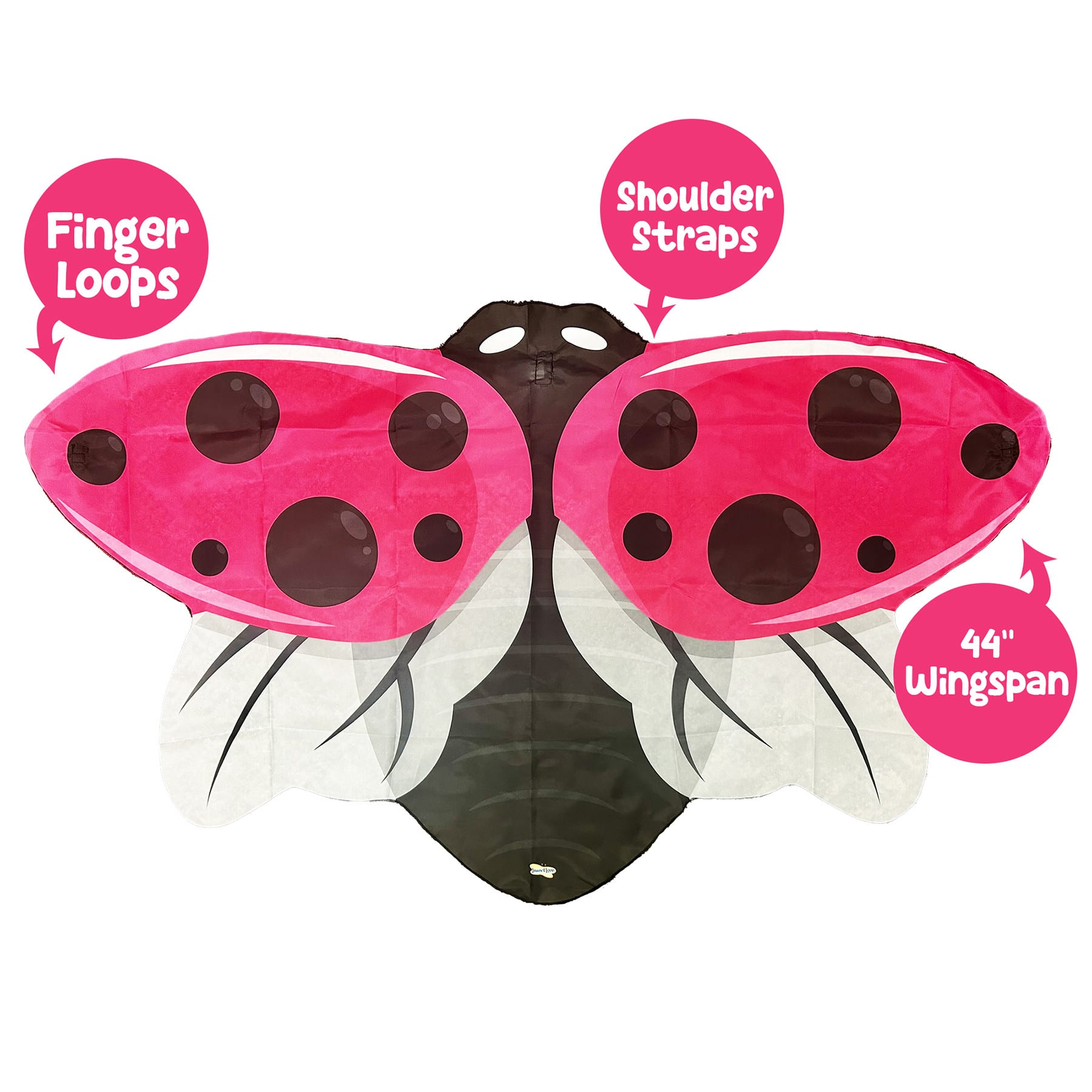 Insect Lore 44" Pink Ladybug Dress-Up Wings