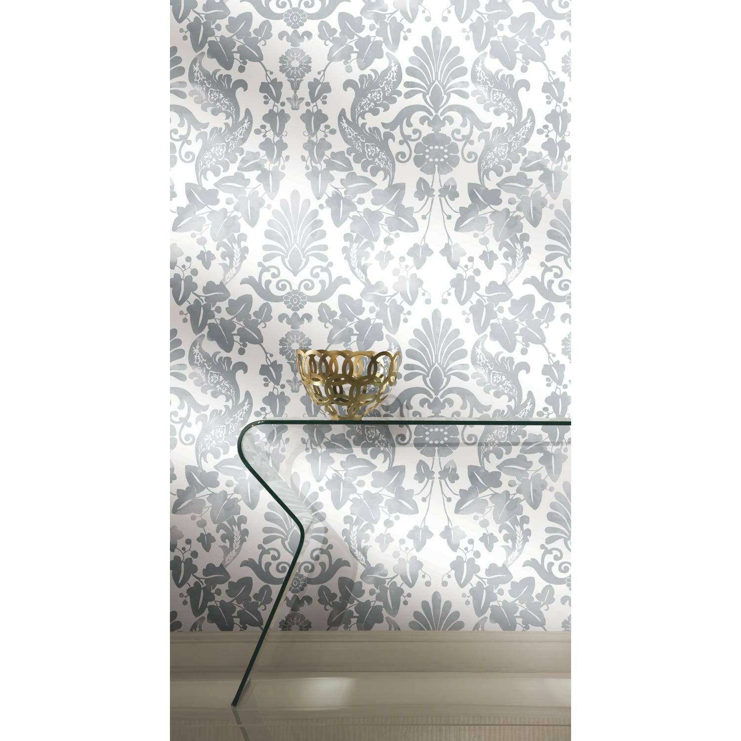 RoomMates Vine Damask Peel & Stick Wallpaper
