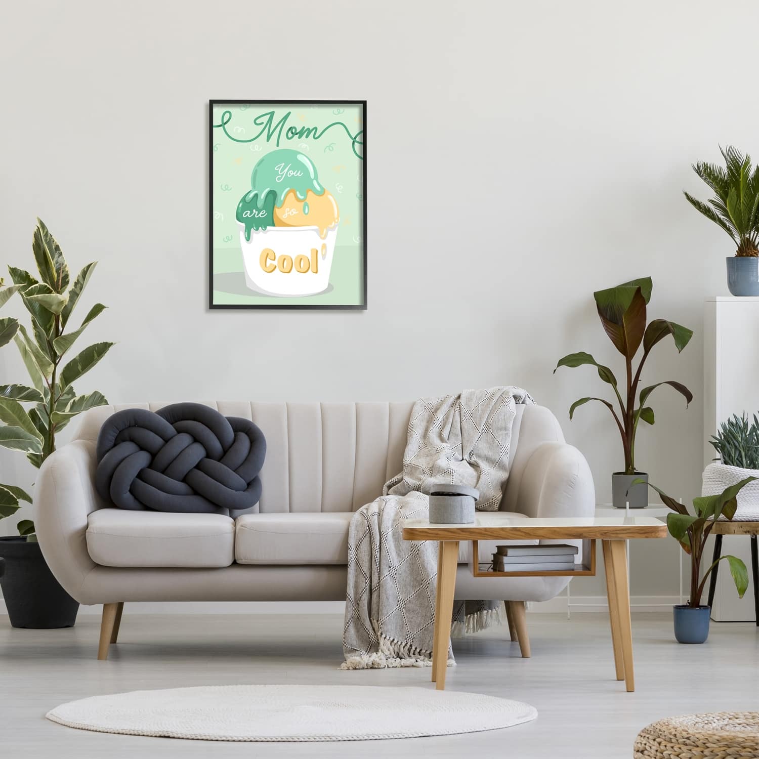 Stupell Industries Mom You Are So Cool Ice Cream Framed Giclee Art