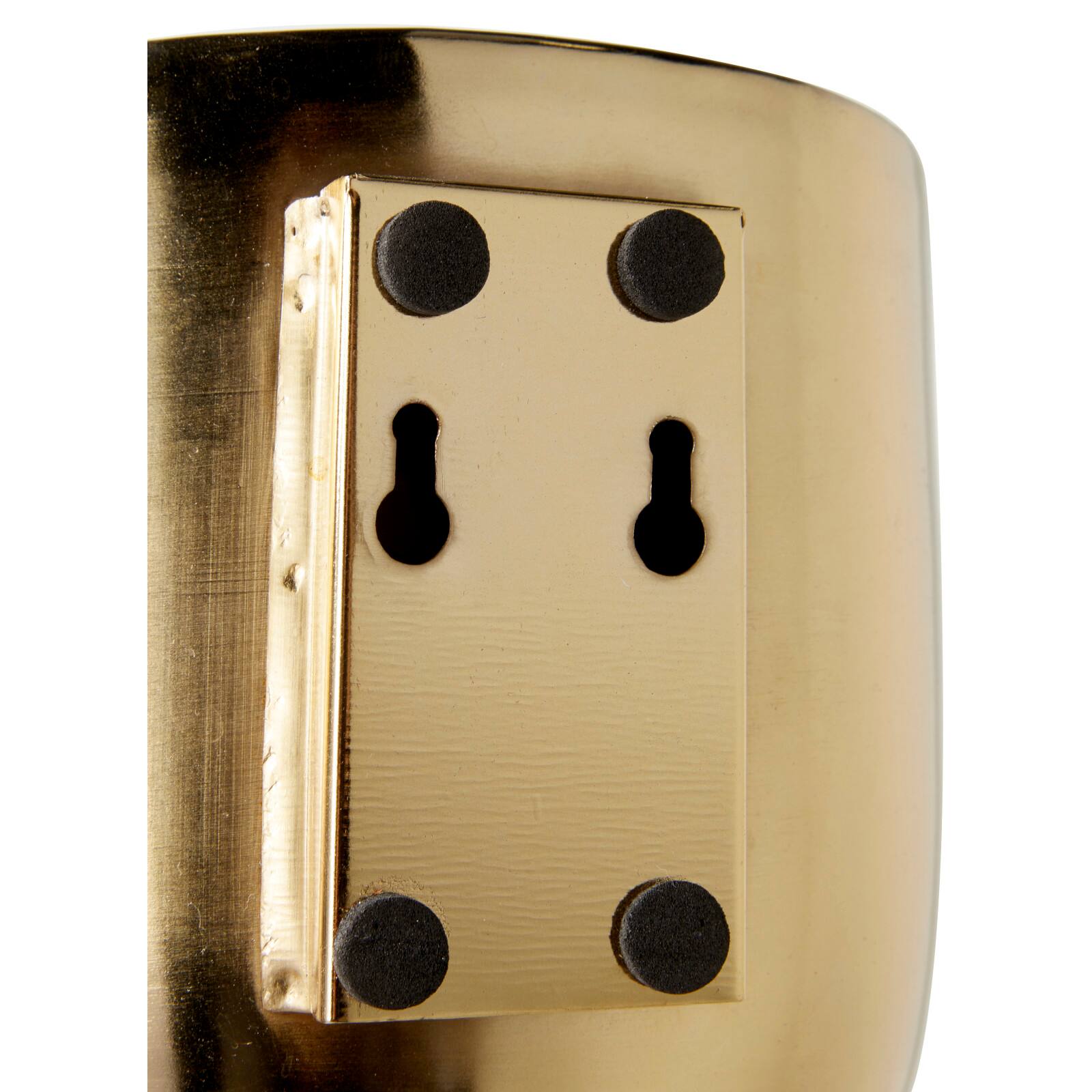 Gold Metal Contemporary Planter Set