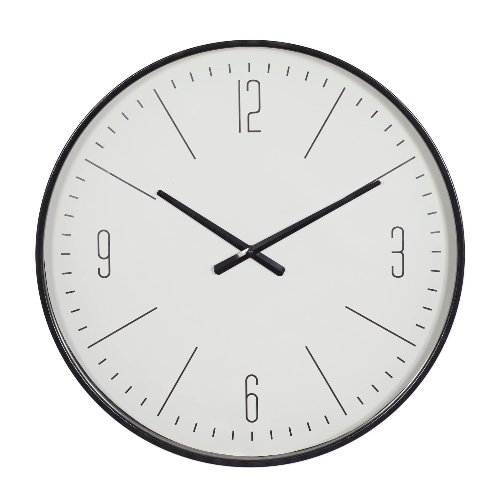 20" Glass Contemporary Wall Clock