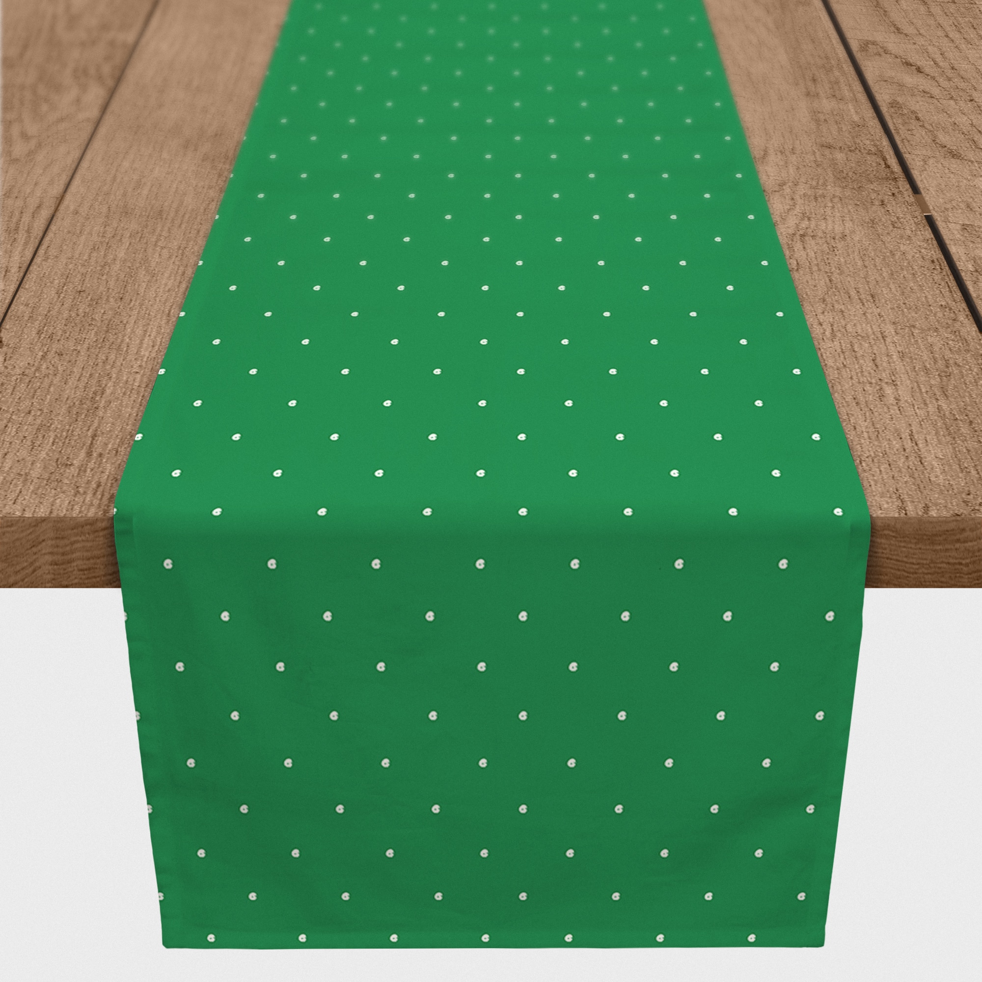 90" Polka Dot St. Patrick's Day Table Runner