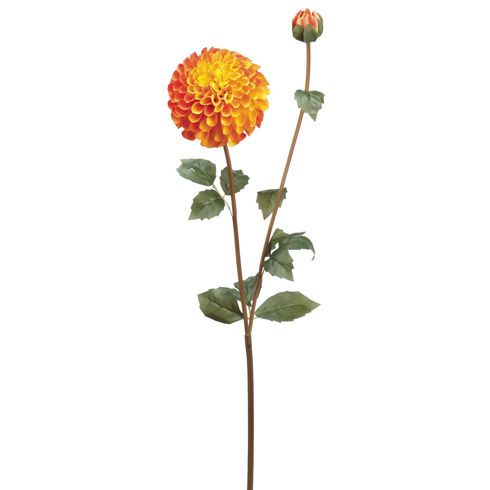 Michaels, Orange & Yellow Dahlia Spray – Category: Floral Stems