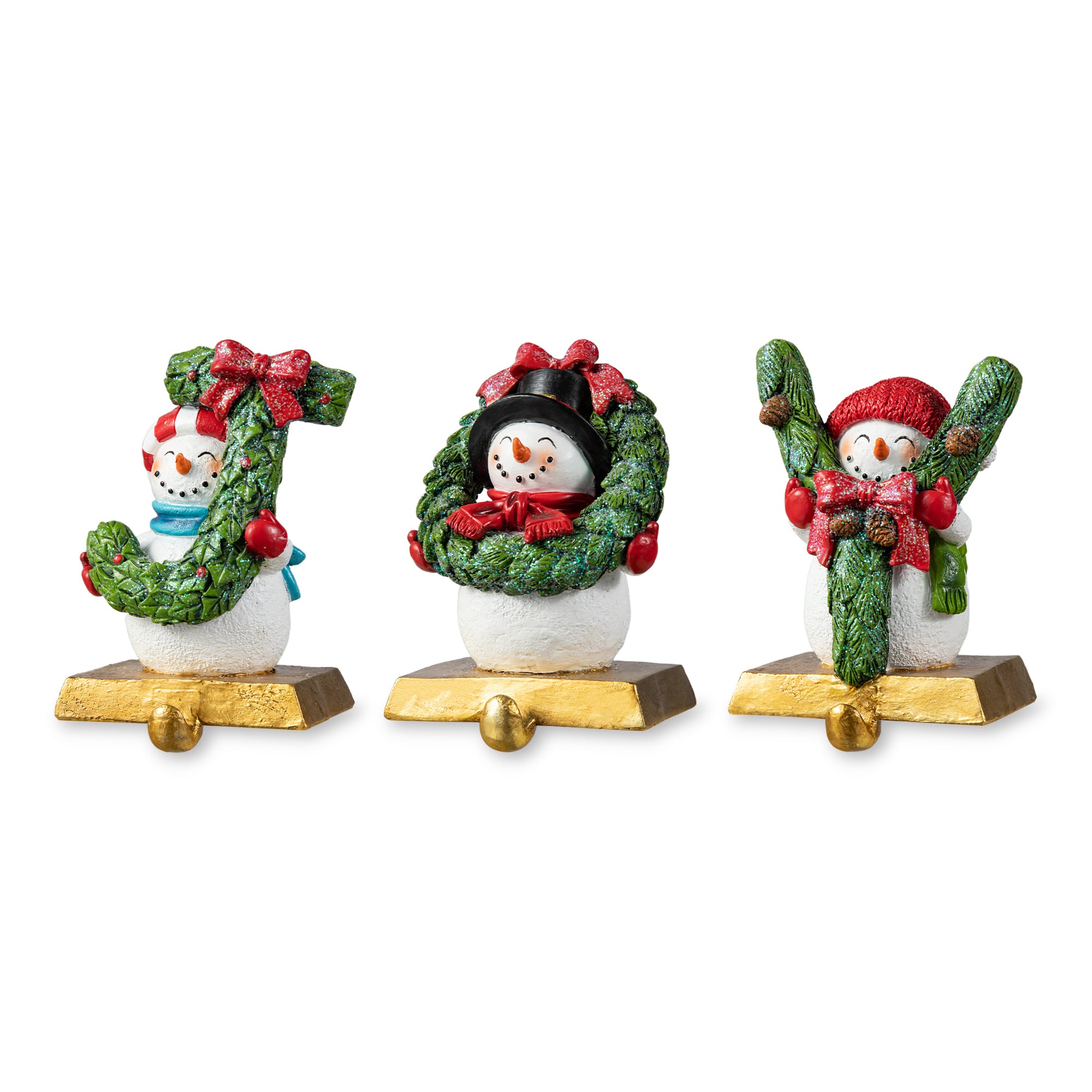 Glitzhome® 5.5" JOY Stocking Holder Set