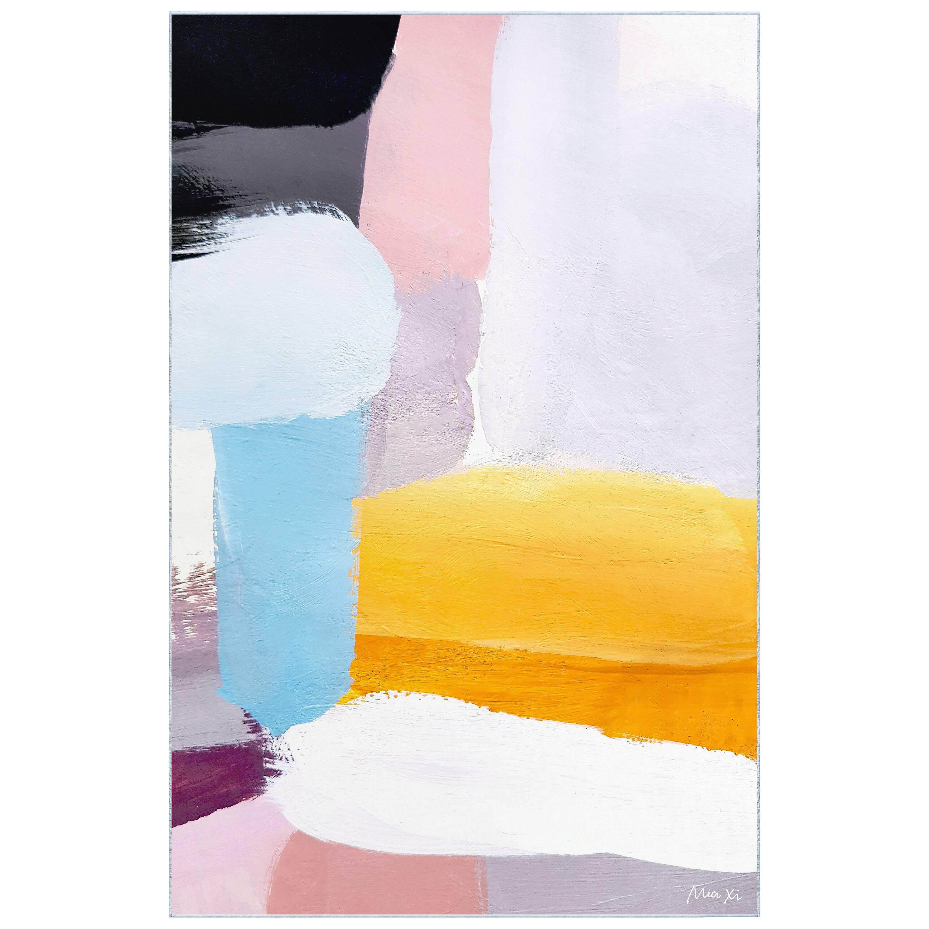 Empire Art Direct 5ft. x 7.5ft. Vibrance I Tapis D'Art Washable Color Blocks Area Rug