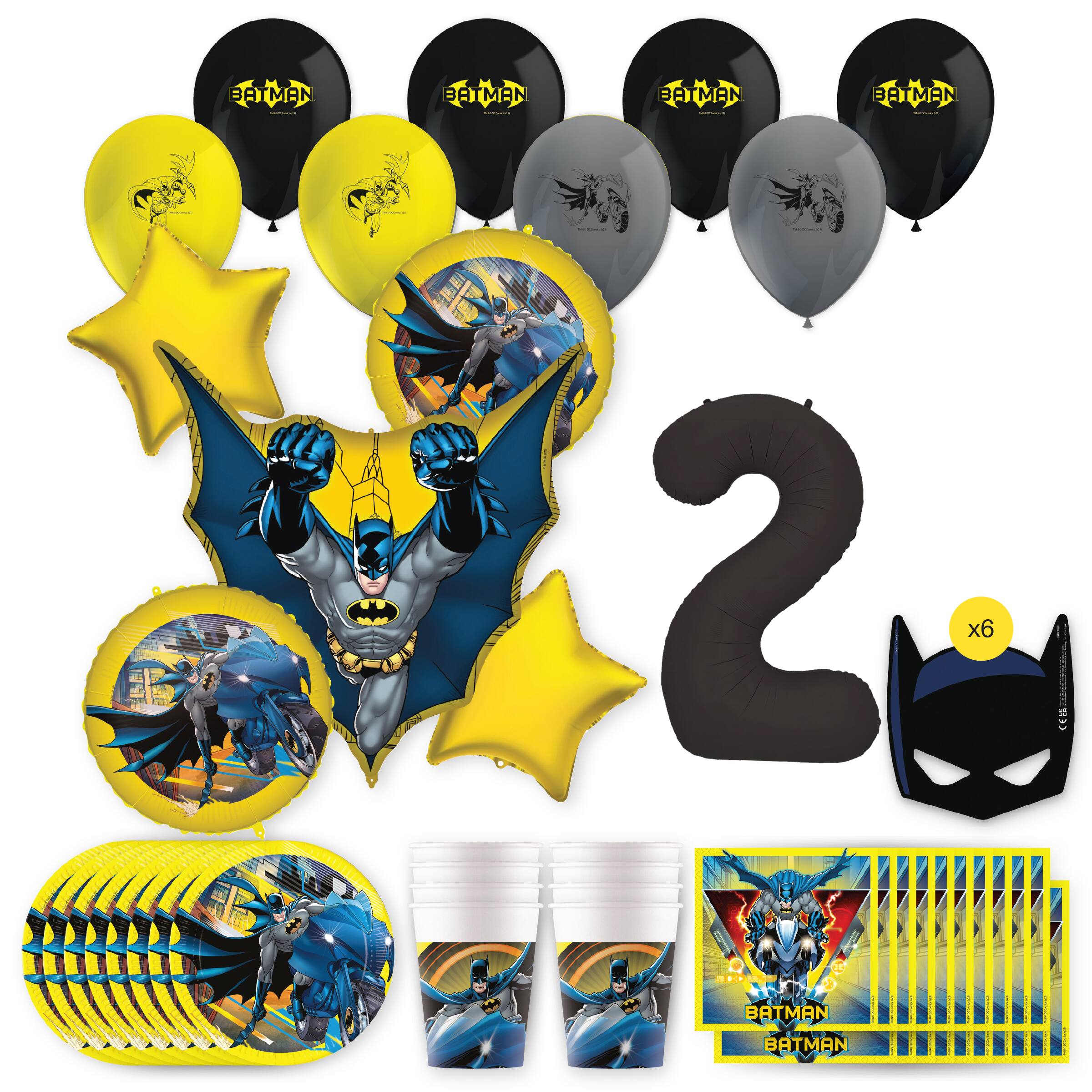 Batman Birthday Party Kit with Number