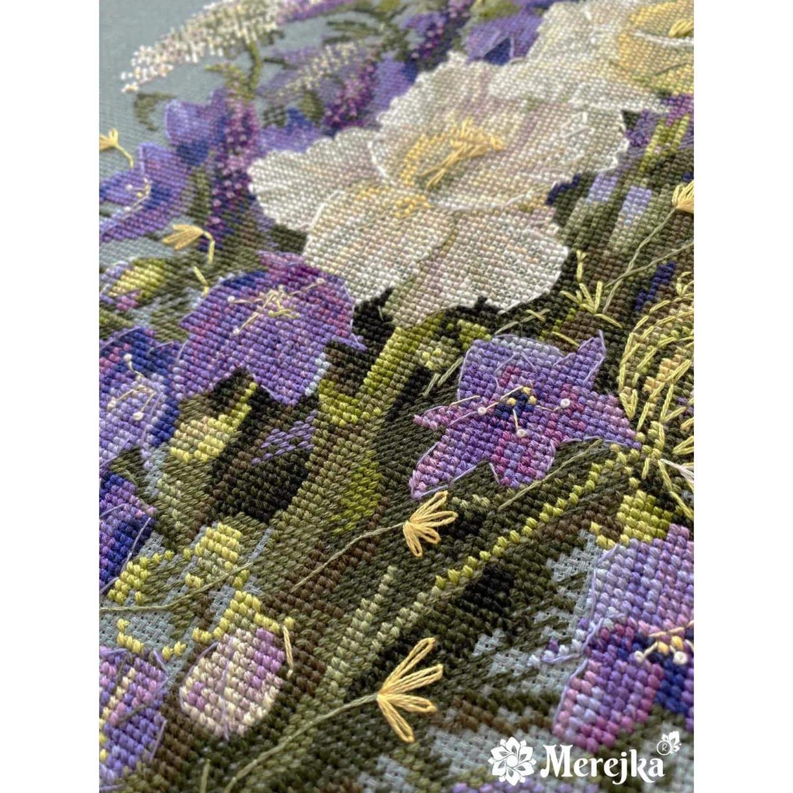 Merejka® The White Sword Lily Counted Cross Stitch Kit