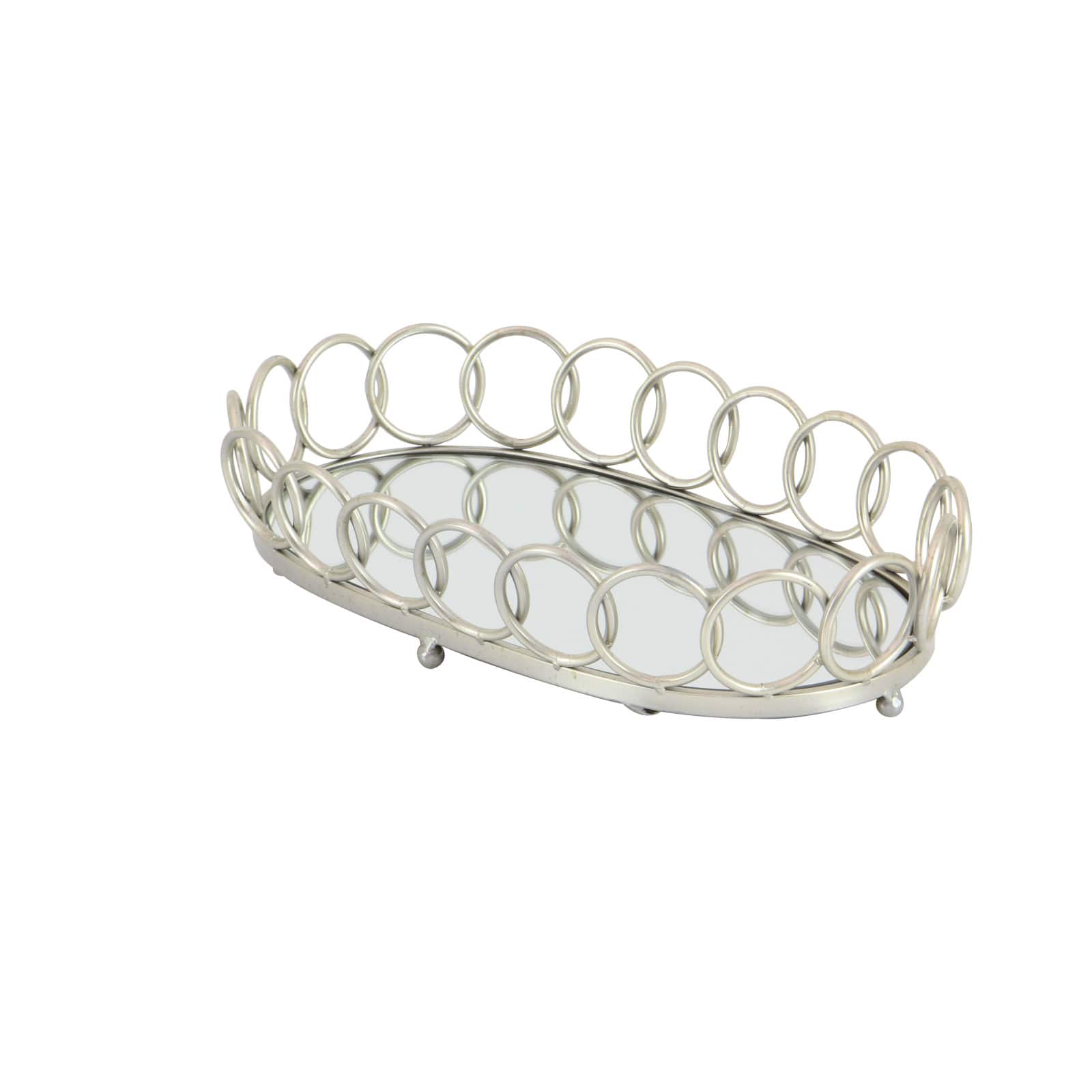 Silver Glam Tray Set