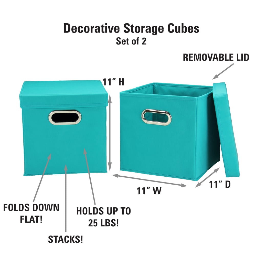Household Essentials Storage Bins with Lids, 2ct.