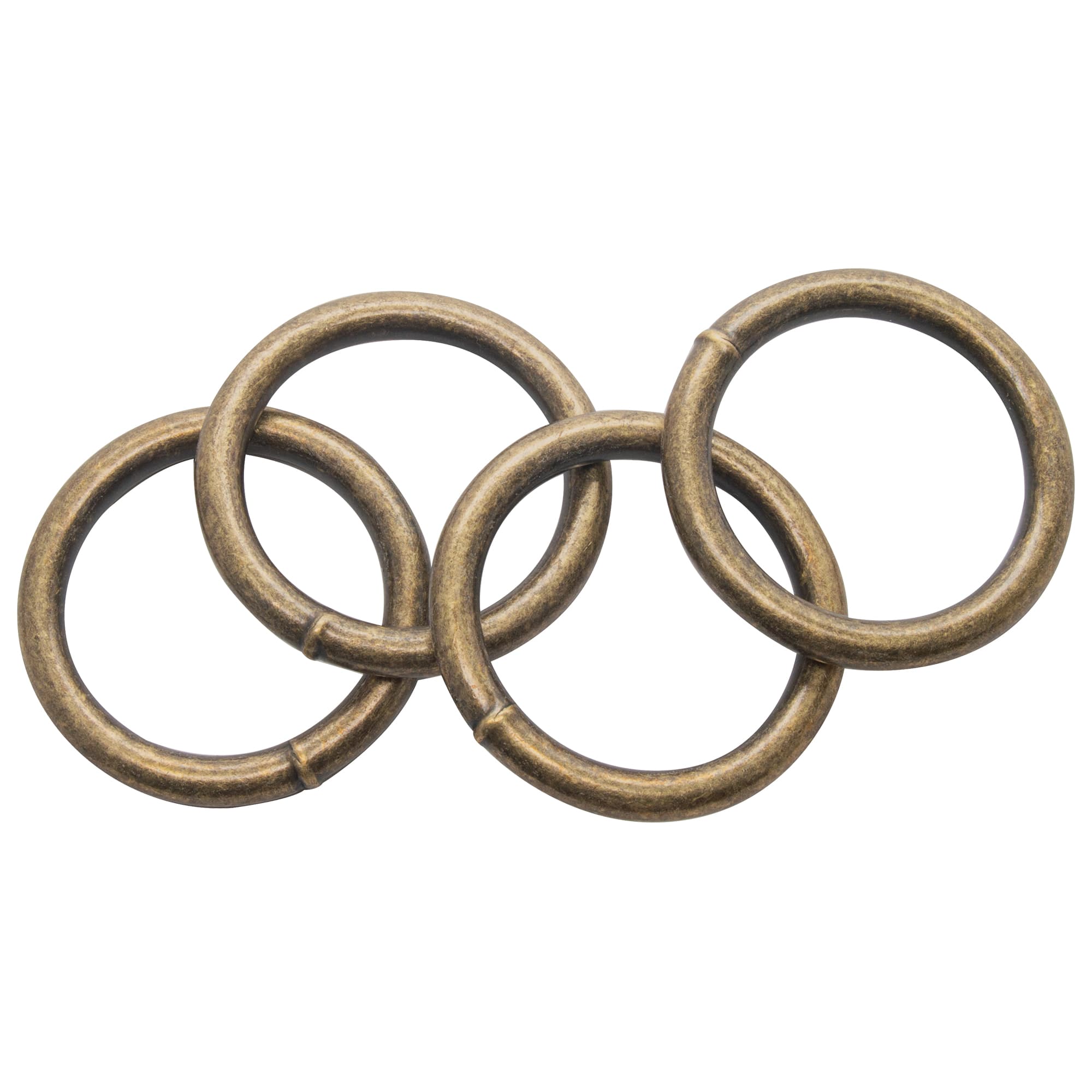 12 Packs: 4 ct. (48 total) 2" Antique Brass Round Rings by ArtMinds™