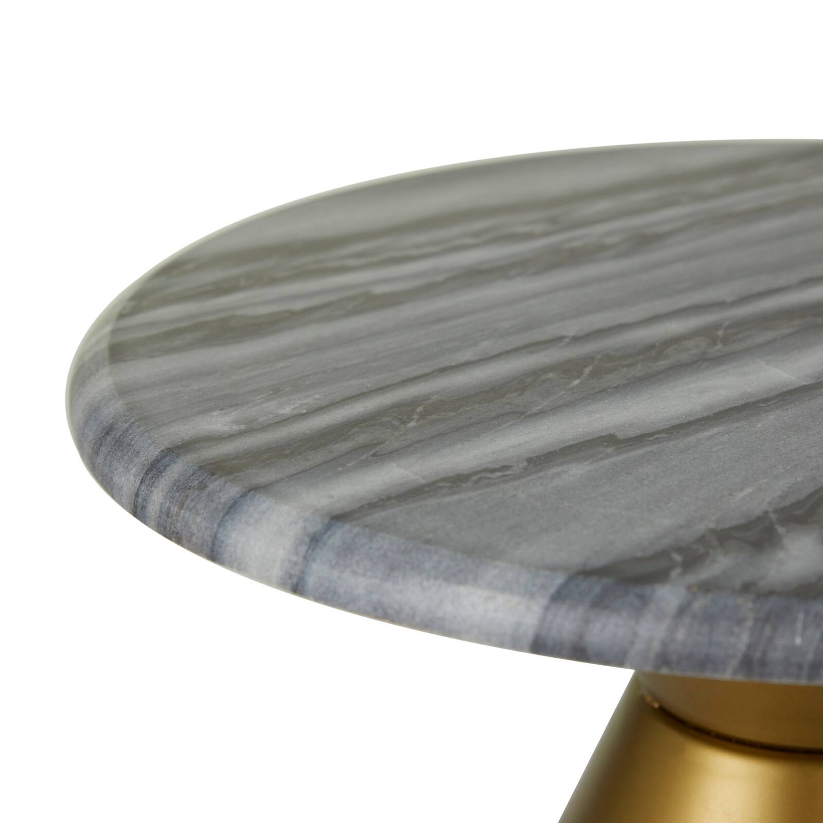 Grey Glam Cake Stand, 14" x 14" x 7"